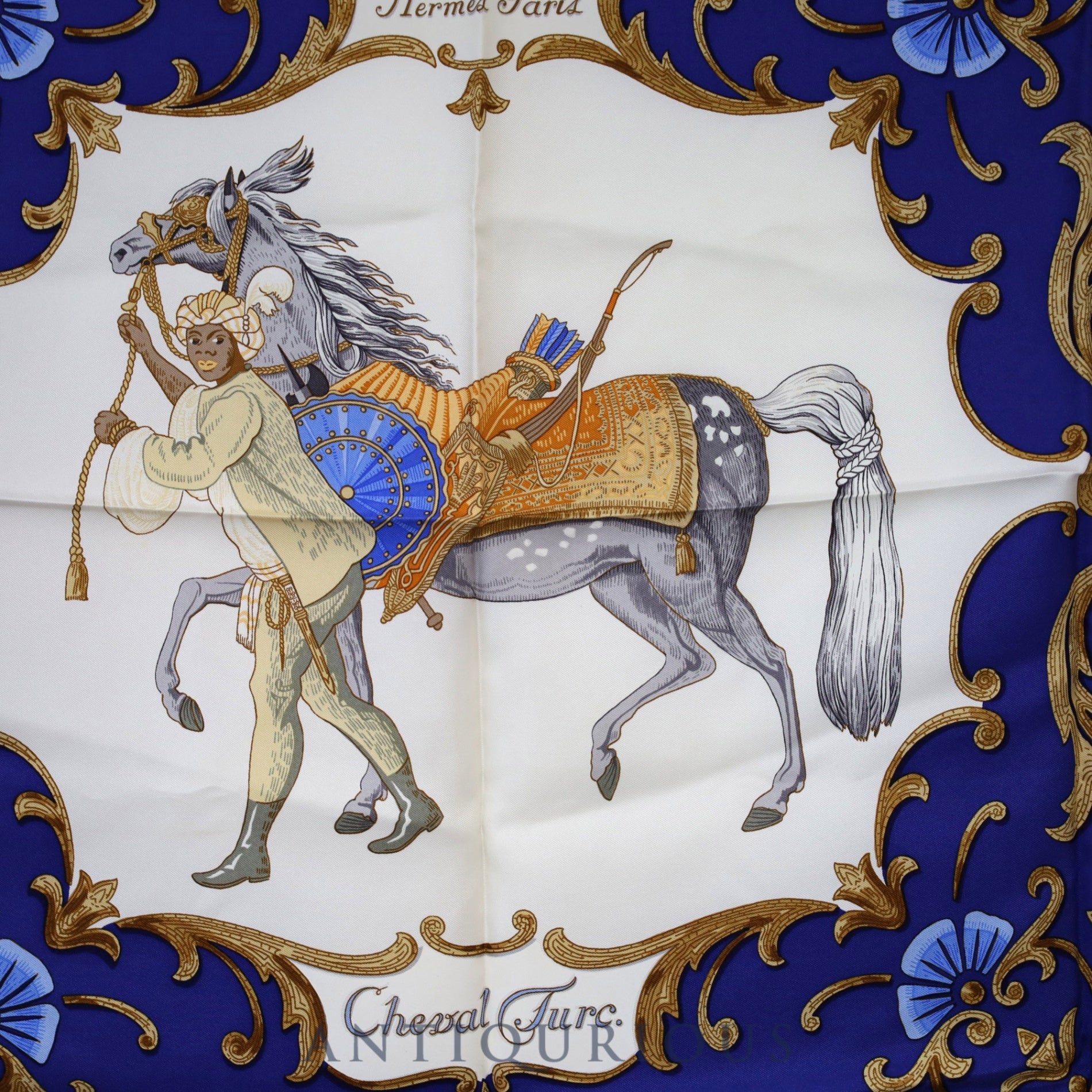 エルメス スカーフ カレ90 トルコの馬 SILK100% | 東京銀座の