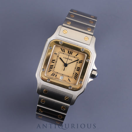 Cartier Santos Galbee LM W20011C4 / 187901 Quartz Cal.687 SS / YG Ivory Dial Overhauled