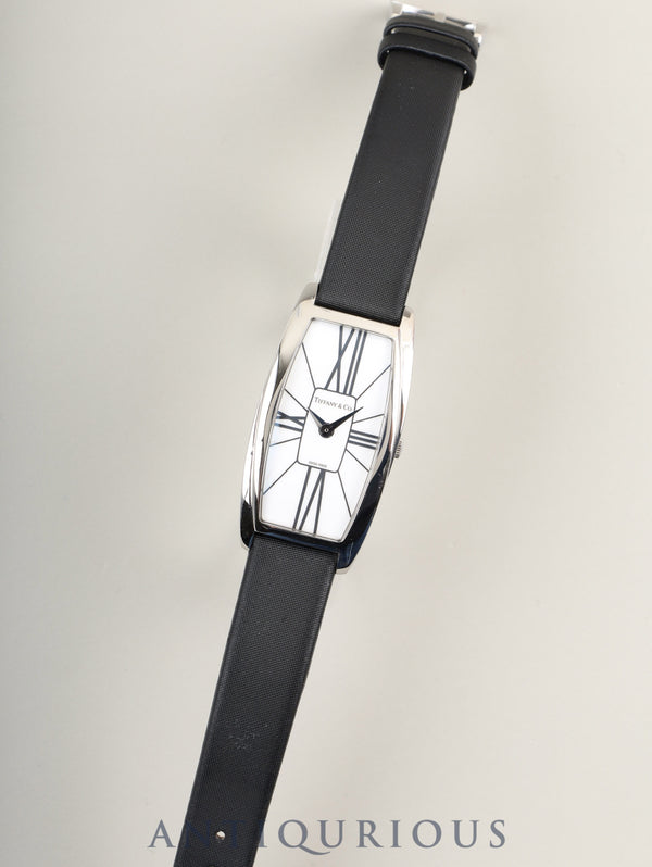 ティファニー ジェメア Z6401.10.10 クォーツ Cal.976.001 SS 純正革ベルト 純正尾錠（SS）ホワイトローマン文字盤 冊子 オーバーホール済み