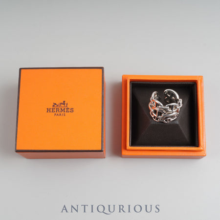 Hermes Ring Chaine d'Ancre Anchaine GM SV925 58 Size 17.5