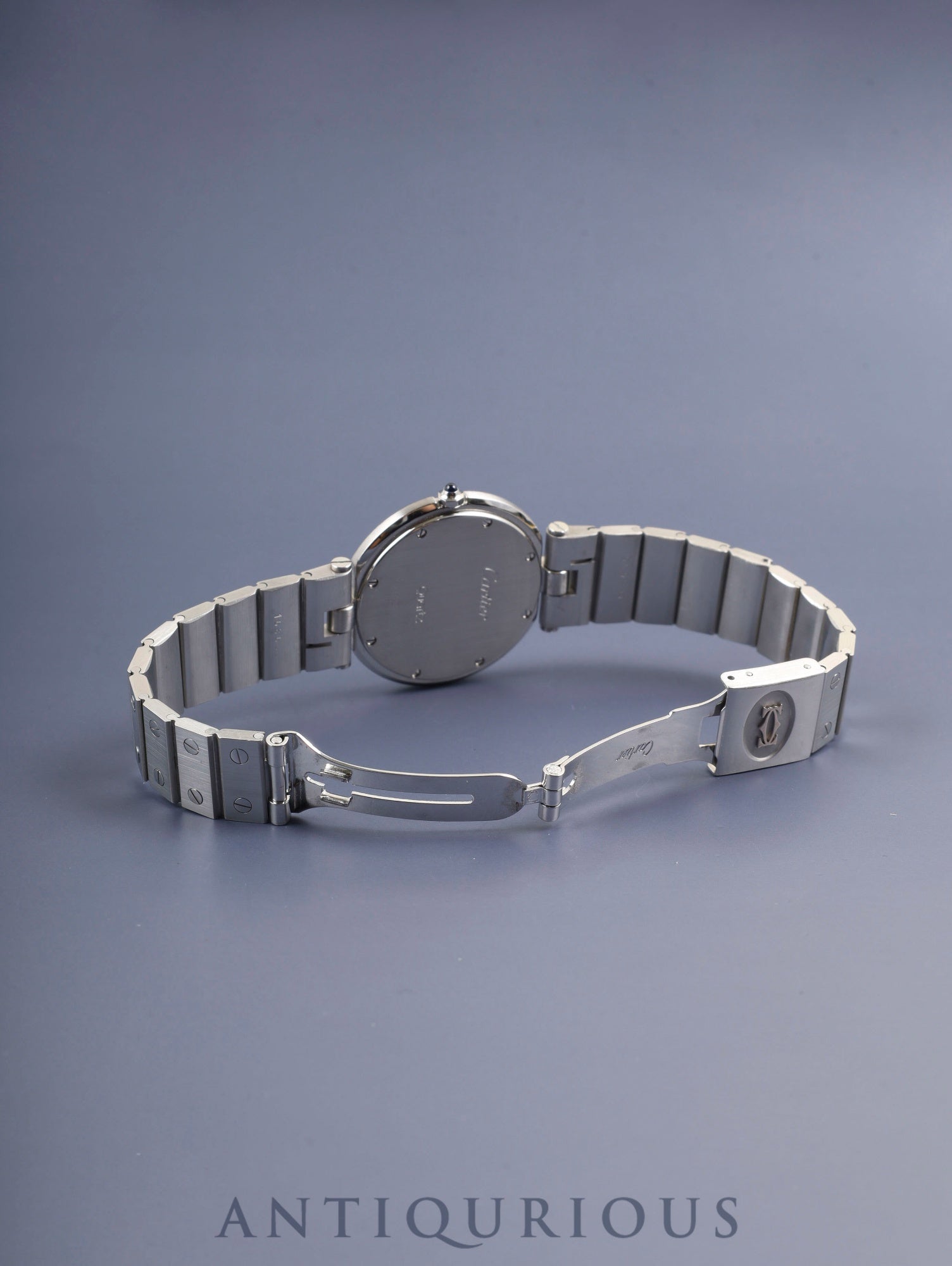 カルティエ サントス ヴァンドーム LM 81925 クォーツ SS SS ホワイトローマン文字盤（SWISS MADE表記） カルティエブティックにてコンプリートサービス（フルメンテナンス）済み