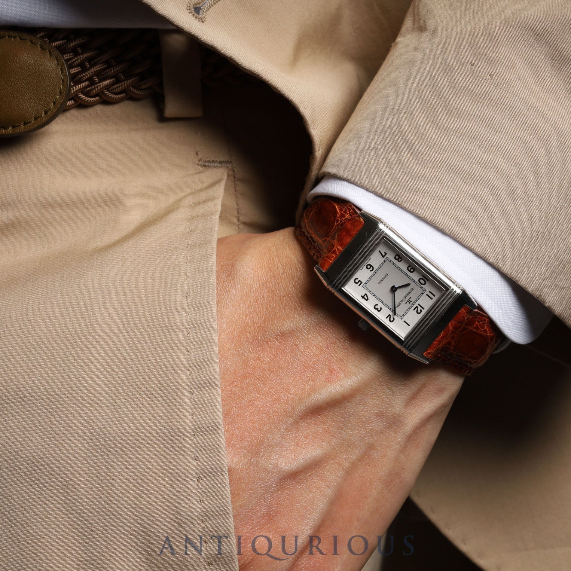 JAEGER LECOULTRE ジャガー・ルクルト REVERSO CLASSIC レベルソクラシック 250.8.86/Q2508420 手巻き Cal.846/1 SS 革 純正尾錠 シルバー文字盤 箱 保証書（1997年）