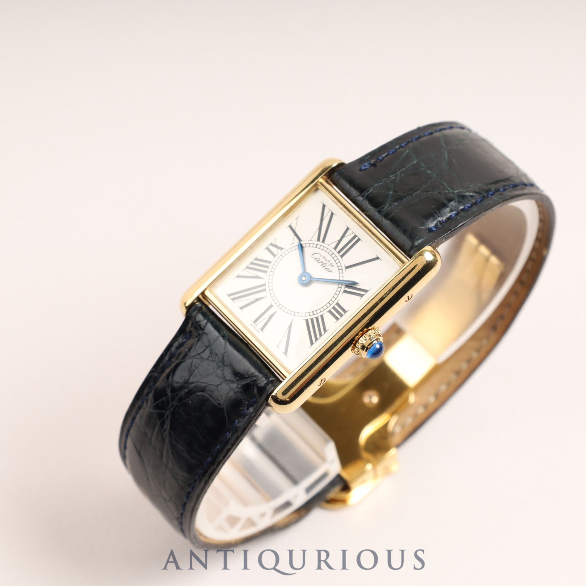 Cartier Must Tank LM QZ Opalan Dial with Box