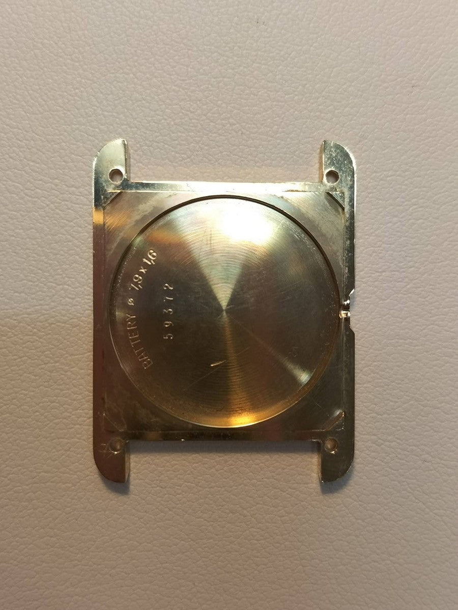 カルティエ マストタンク LM 6 81006 クォーツ Cal.81 SV925 革 純正尾錠（GP） オニキス文字盤 箱 冊子 保証書（1987年） タグ オーバーホール済み