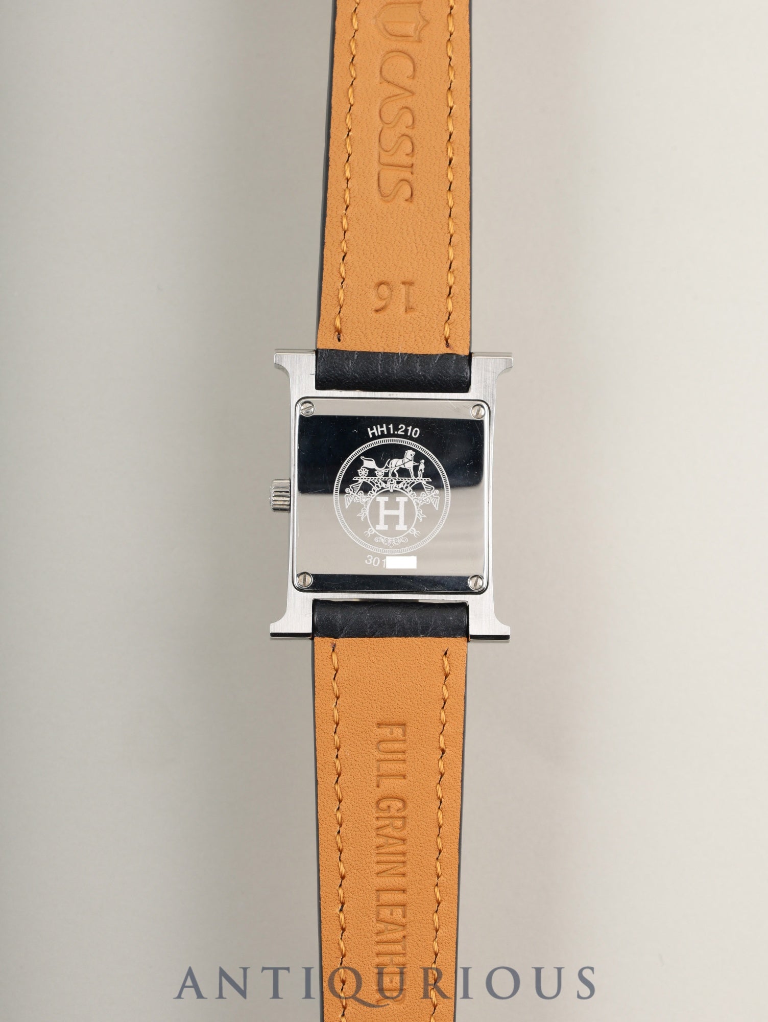 エルメス Hウォッチ HH1.210 クォーツ SS 革 純正尾錠（SS） ホワイト
