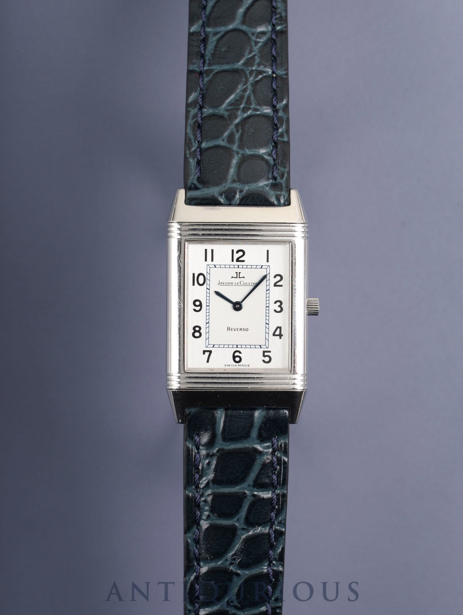 Jaeger-LeCoultre Reverso Classic 250.8.86 Manual Winding Cal.846/1 Leather Genuine Buckle (SS) Silver Arabic Dial (Case Back Engraved) Box, Case, Booklet, Warranty Card (1995) Overhauled