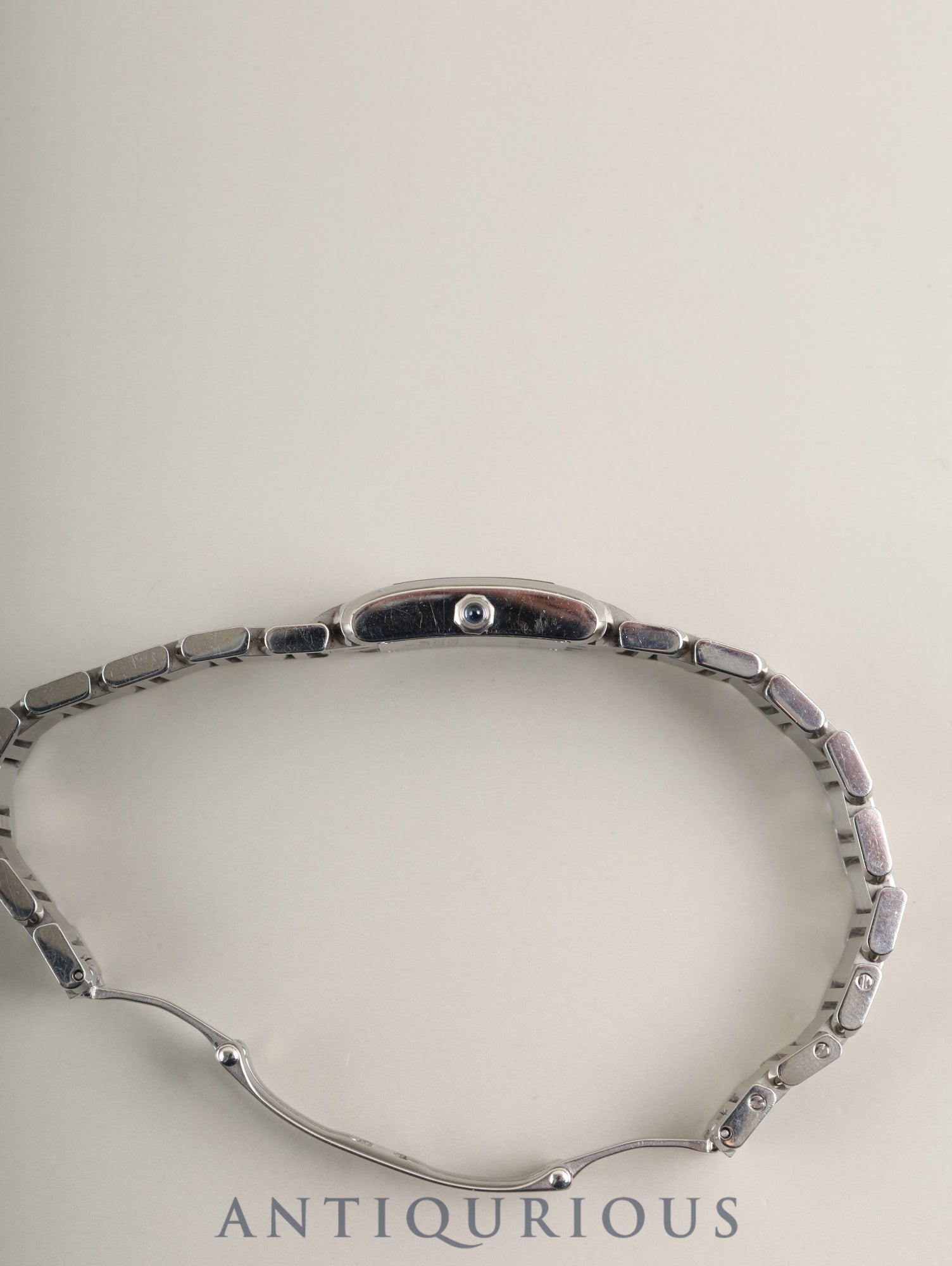 カルティエ タンクフランセーズ SM W51026Q3 / 2384 クォーツ Cal.057 SS SS ブラック文字盤（アジア限定） オーバーホール済み