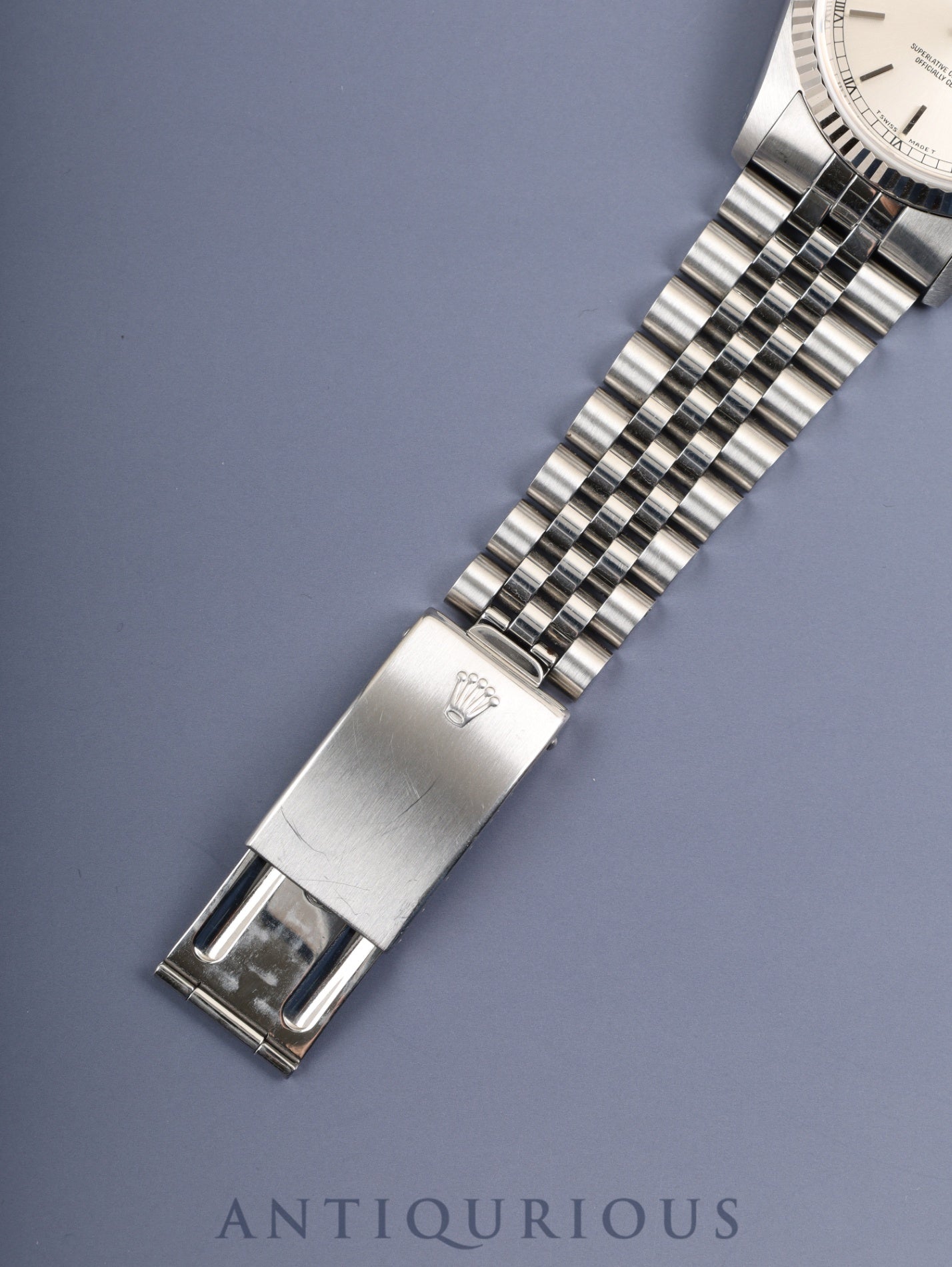 ロレックス デイトジャスト 16234 自動巻き Cal.3135 SS/WG SS シルバー文字盤 U番（1997年） 保証書（1999年） 国際サービス保証書（2008年）オーバーホール済み