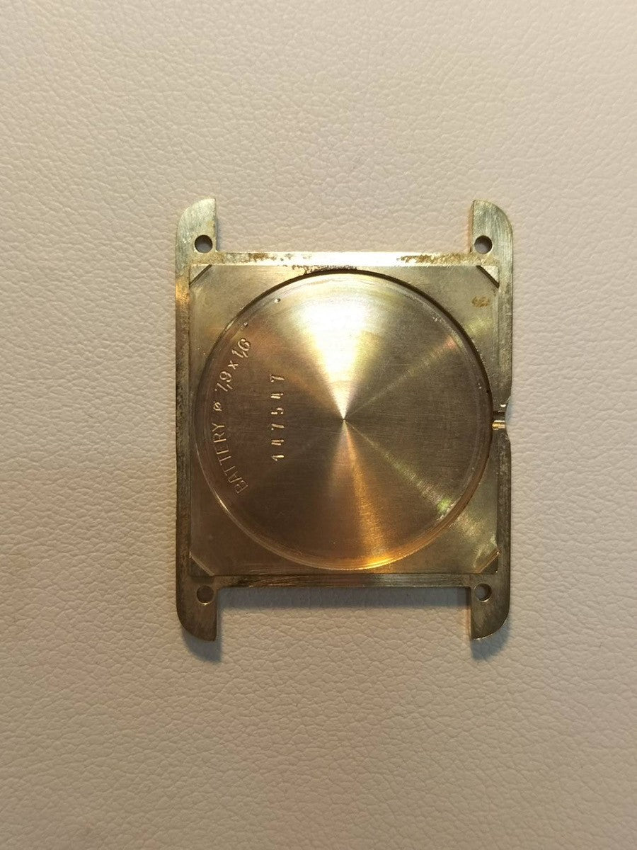 カルティエ マストタンク LM 590005 クォーツ Cal.90 SV925 革 純正尾錠（GP） アイボリーローマン文字盤 箱 冊子 保証書（1995年）オーバーホール済み