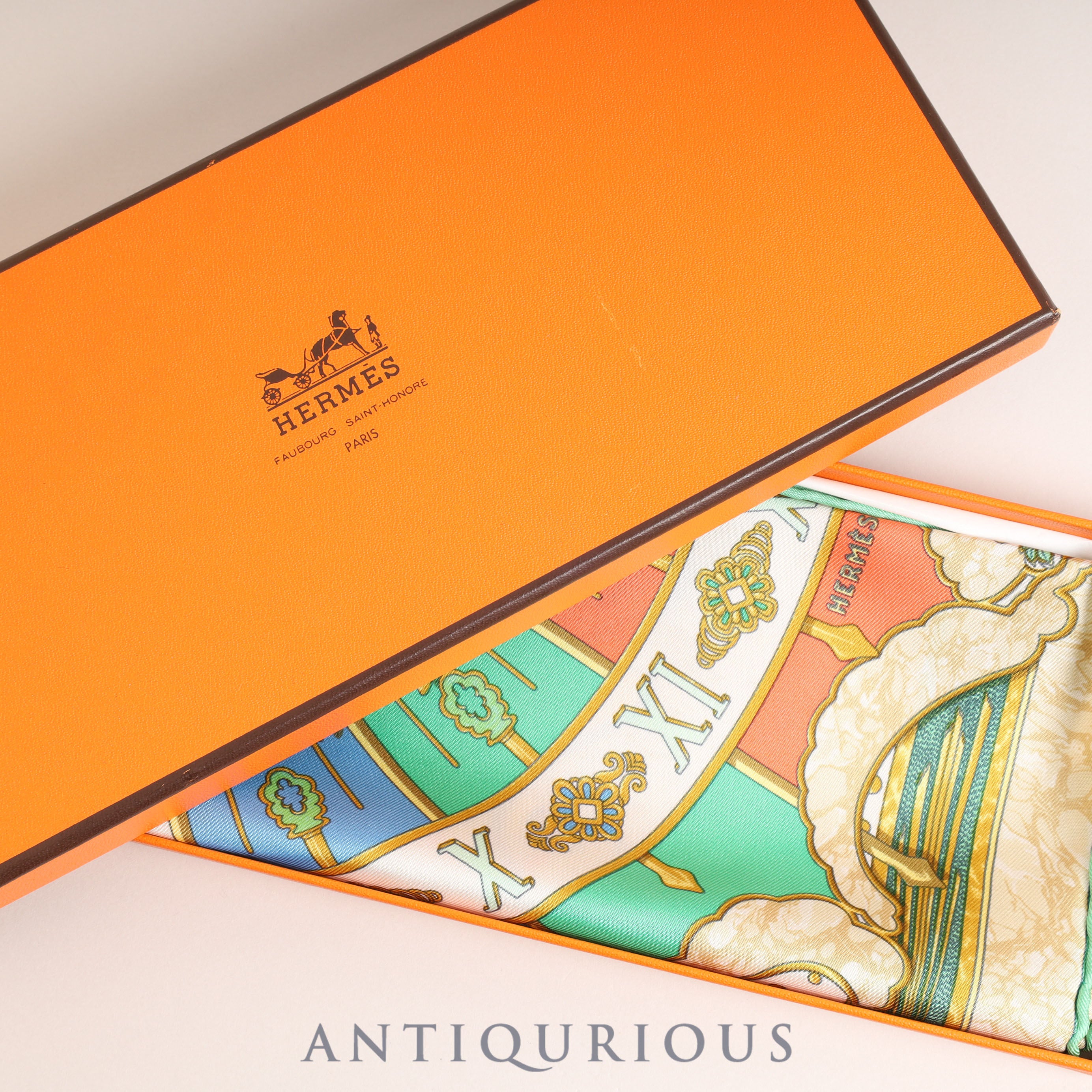 Hermes scarf Carre 45 Glory Day box | 東京銀座のヴィンテージウォッチ専門店 - ANTIQURIOUS