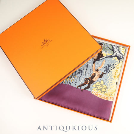 エルメス スカーフ カレ90 アフリカ SILK100% 箱