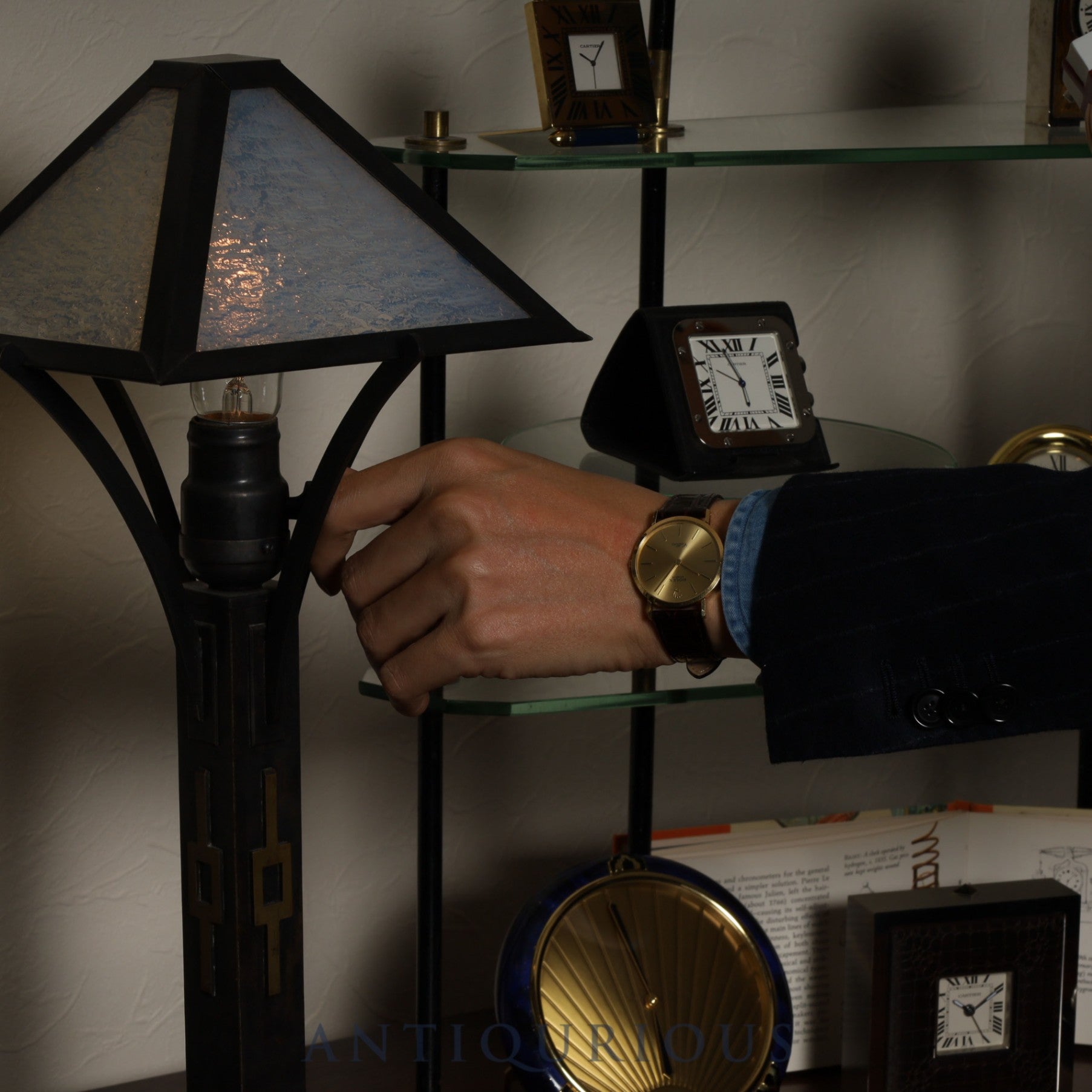 ロレックス チェリーニ 4112 手巻き Cal.1601 750 革 純正尾錠（GP）ゴールド文字盤 43番台（1975年） 保証書（1984年） オーバーホール済み