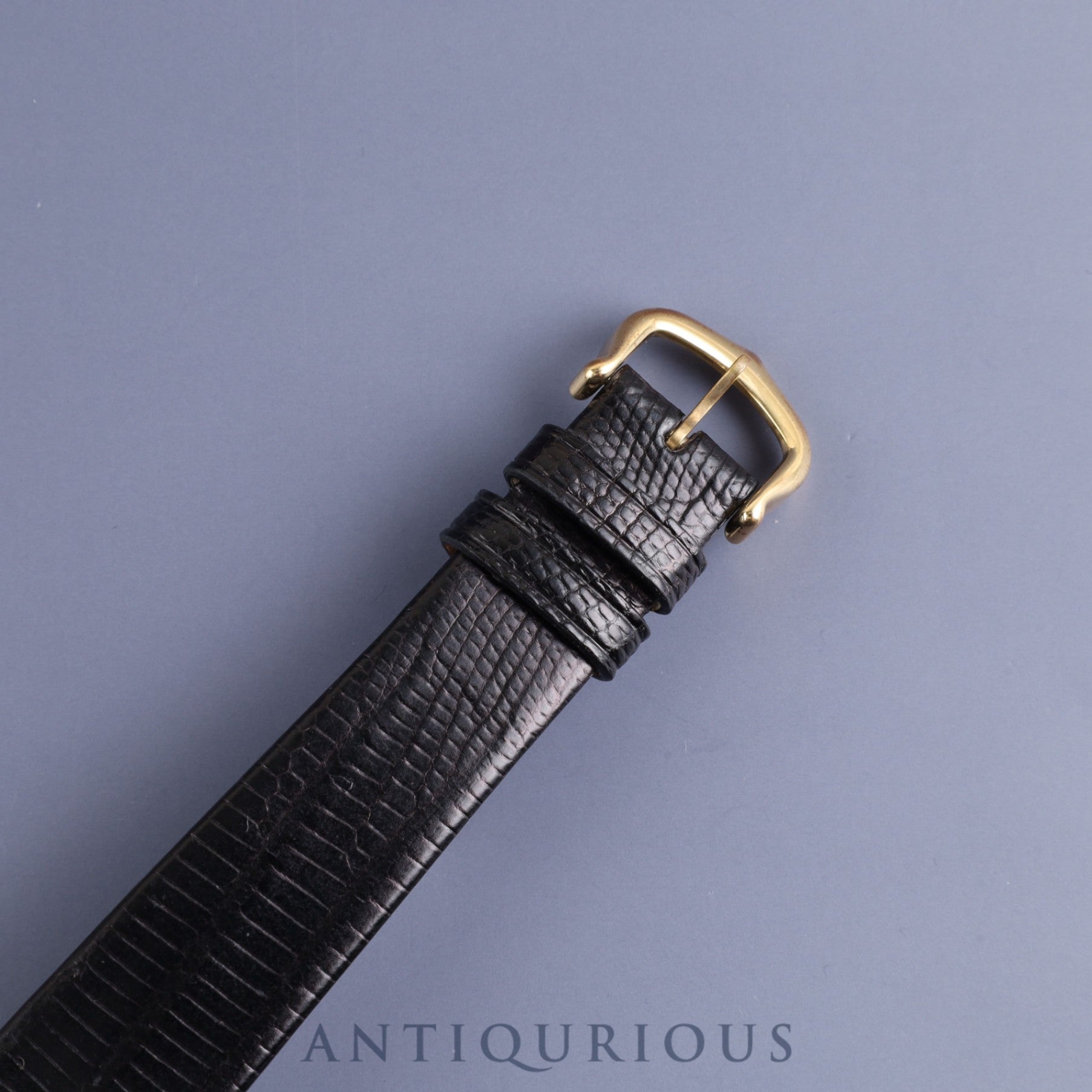 Cartier Must Tank LM Manual winding Cal.78-1 SV925 Leather Genuine buckle (GP) Onyx dial Overhauled