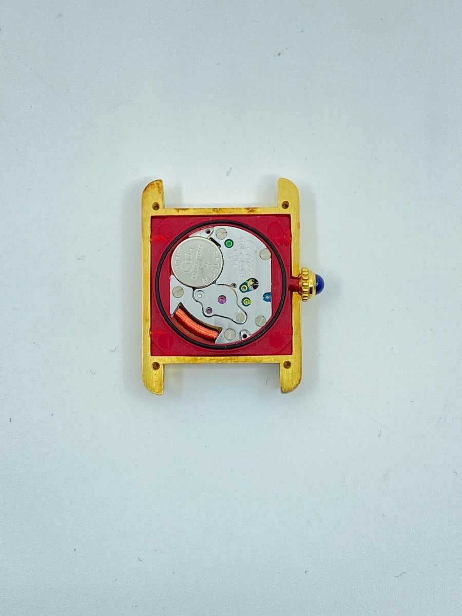 カルティエ マストタンク SM 5057001 クォーツ Cal.057 SV925 革 純正尾錠（GP）アイボリー文字盤（SWISS表記）箱 冊子 保証書（1995年/H7）オーバーホール済み