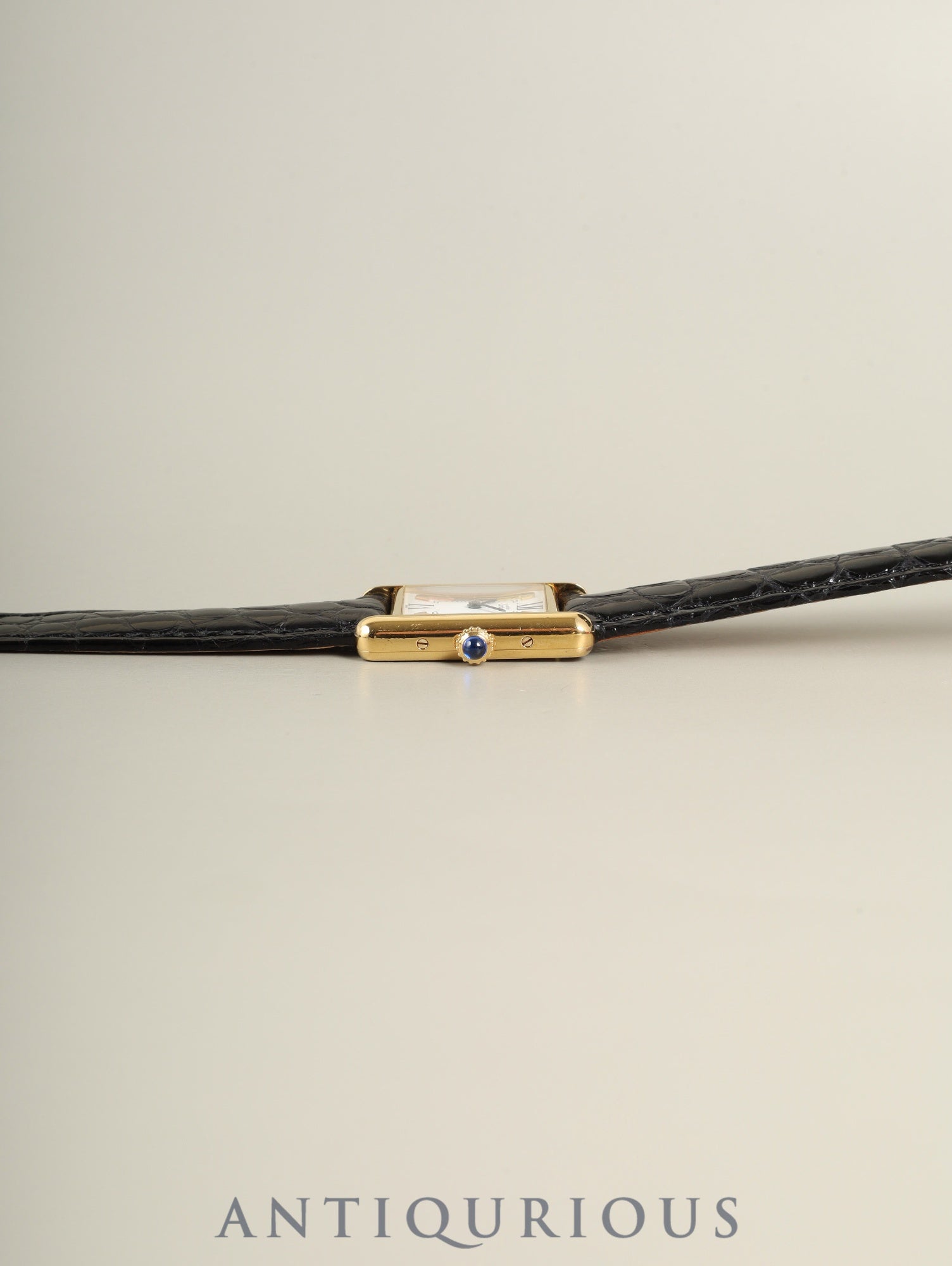 カルティエ マストタンク SM W1006354 / 1613 クォーツ Cal.057 SV925 革 純正Dバックル（GP）サイドトリニティ文字盤（SWISS表記）箱 冊子 保証書（1998年） オーバーホール済み