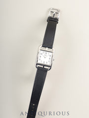 エルメス ケープコッド CC1.210a クォーツ Cal.976.001 SS 純正革ベルト（D刻印：2019年）純正ピンバックル（SS）ホワイトアラビア文字盤 箱 冊子 保証書（個人名記載あり）オーバーホール済み