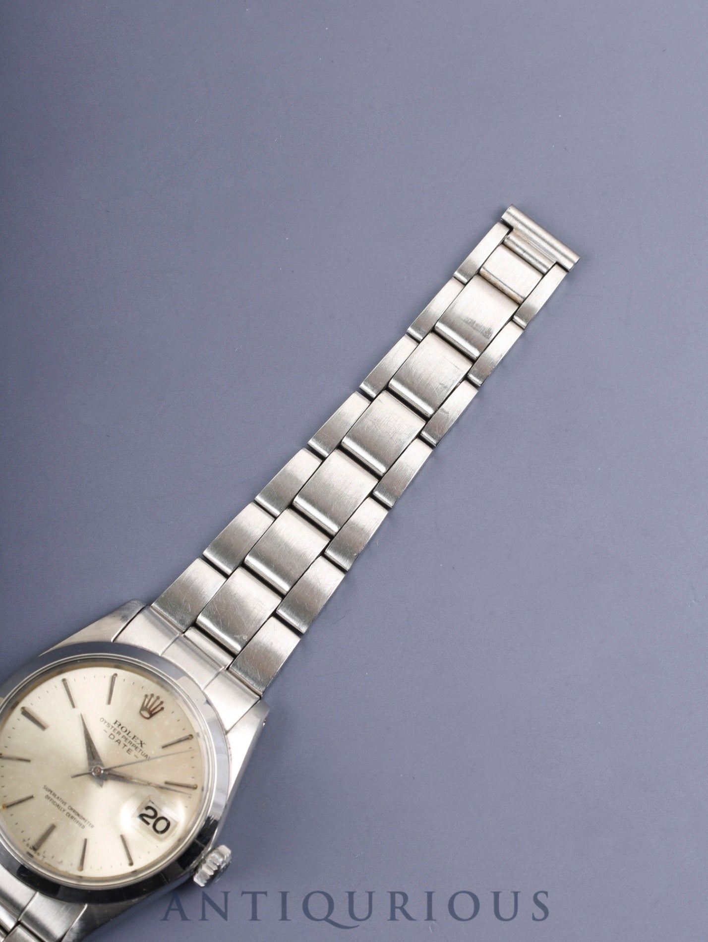 ロレックス オイスターパーペチュアルデイト 1500 自動巻き Cal.1560  SS SS シルバー文字盤 11番（1964年）オーバーホール済み