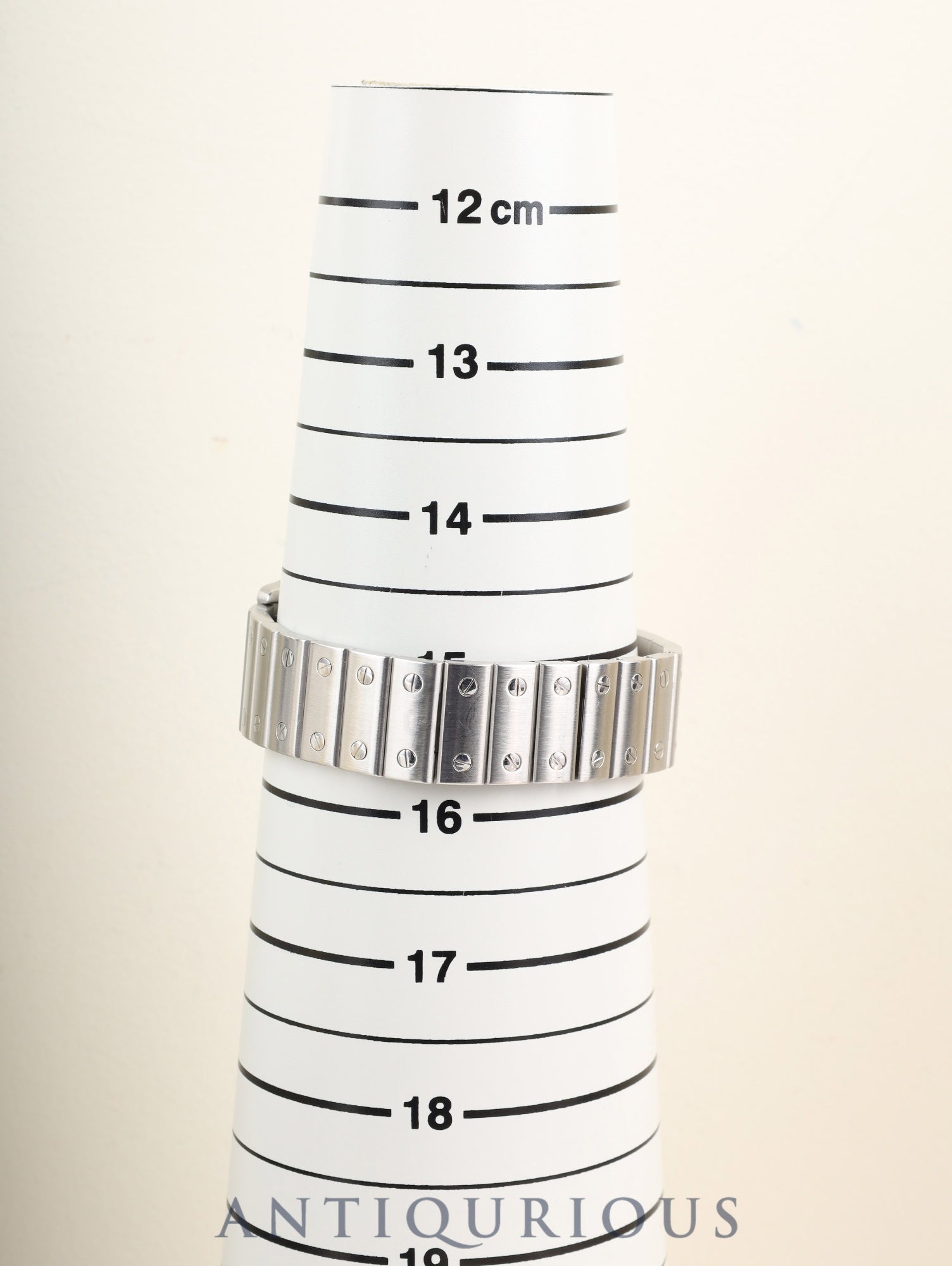カルティエ サントス ガルベ LM W20018D6 / 1564  クォーツ Cal.687 SS SS ホワイトブルーローマン文字盤（SWISS MADE表記） オーバーホール済み