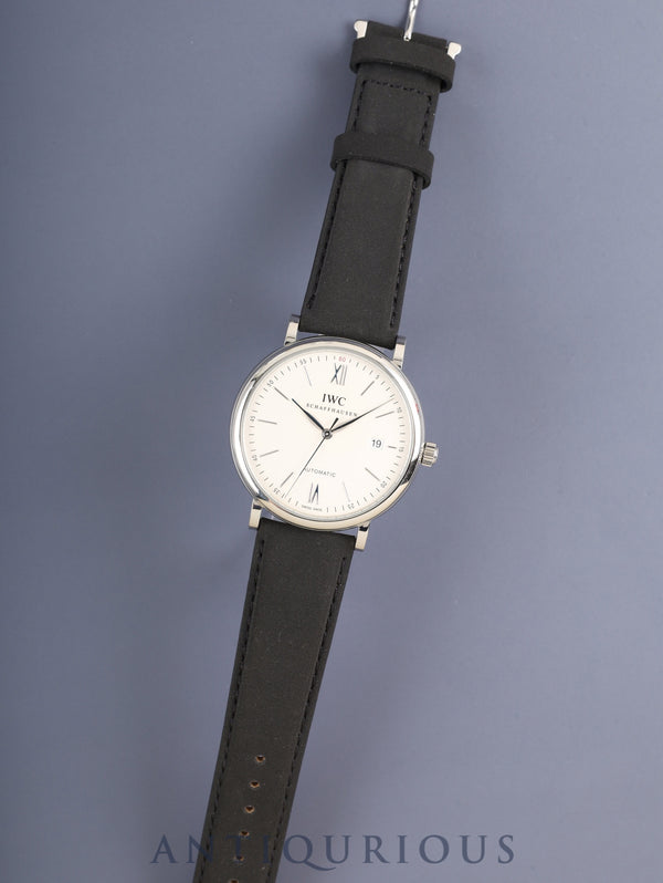 アイダブリュシー ポートフィノ IW356501 自動巻き Cal.C35111 SS 革 純正尾錠（SS）シルバー文字盤  純正革ベルト オーバーホール済み