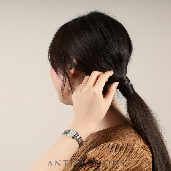 Van Cleef &amp; Arpels Classic 536942 Quartz SS SS Genuine Buckle (SS) White Shell Dial Overhauled