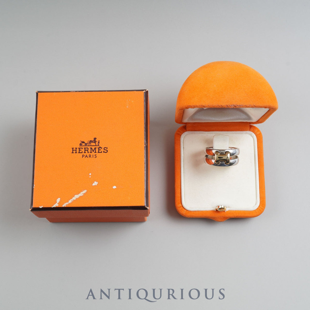 ITS0CTCVCCL4】HERMES エルメス ヴィンテージ Au750×Ag925 はご ロープ 