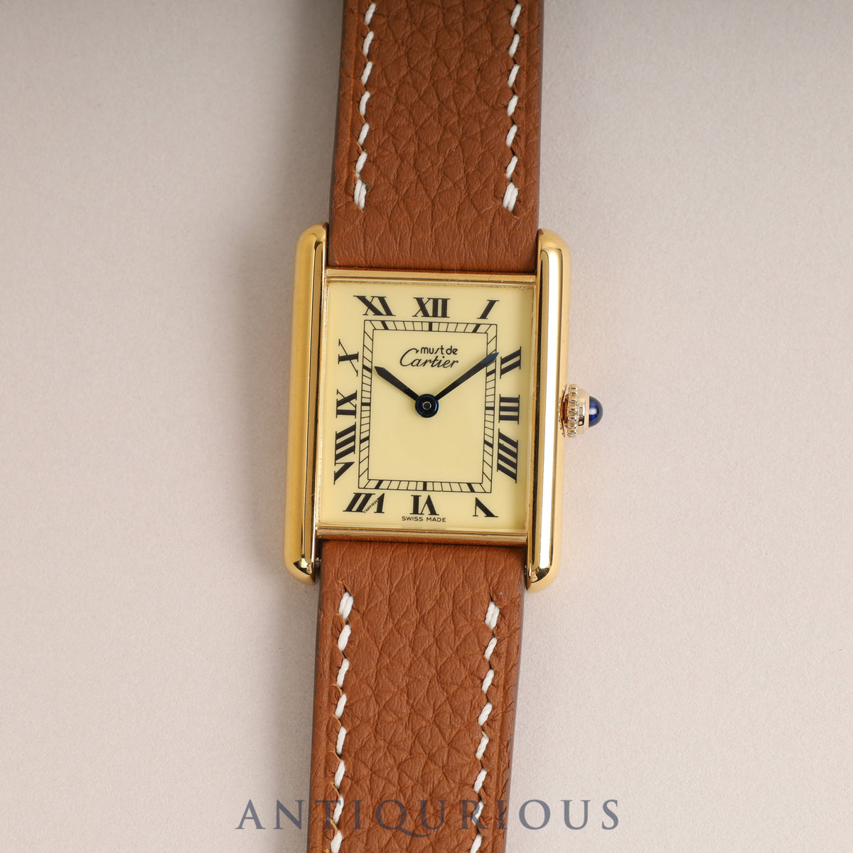 Cartier Must Tank LM QZ Ivory Dial 6 81006 Complete Service
