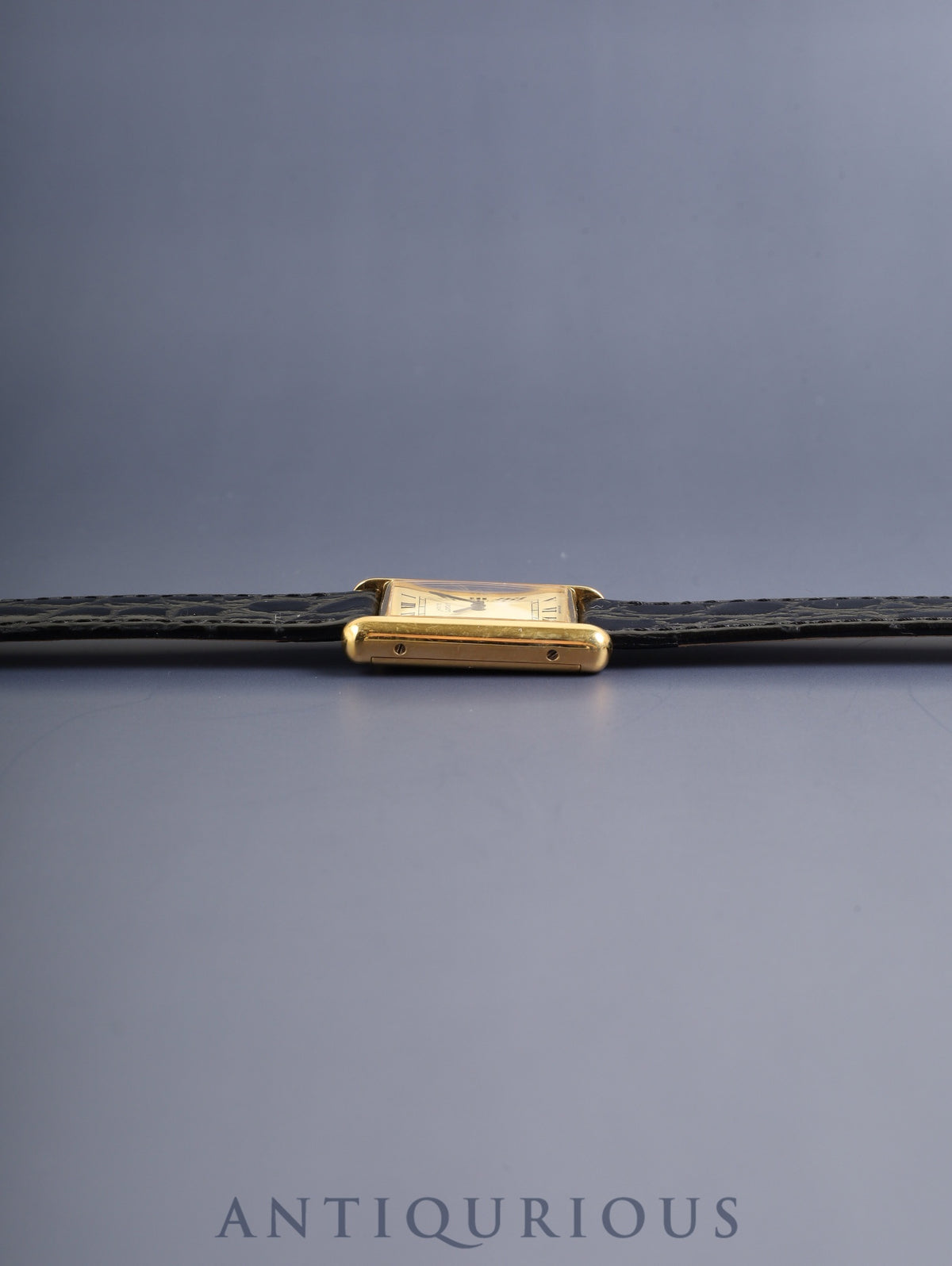カルティエ マストタンク LM 6 手巻き Cal.78-1 SV925 革 純正ピンバックル（GP）アイボリーローマン文字盤（SWISS MADE表記） 冊子 保証書（未記載）オーバーホール済み 新品仕上げ済み