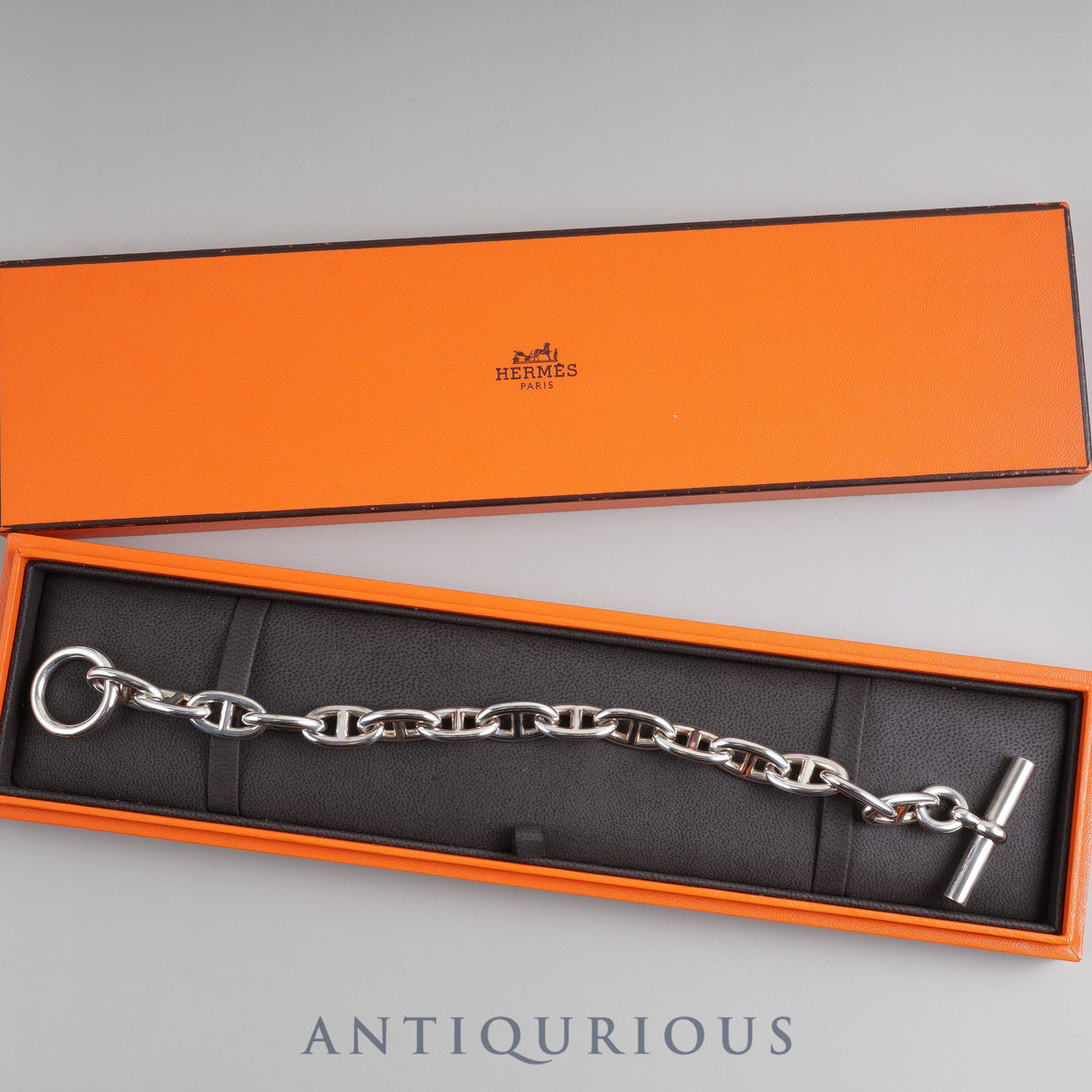 エルメス HERMES メンズ シェーヌダンクル MM 15コマ ブレスレット 23G  