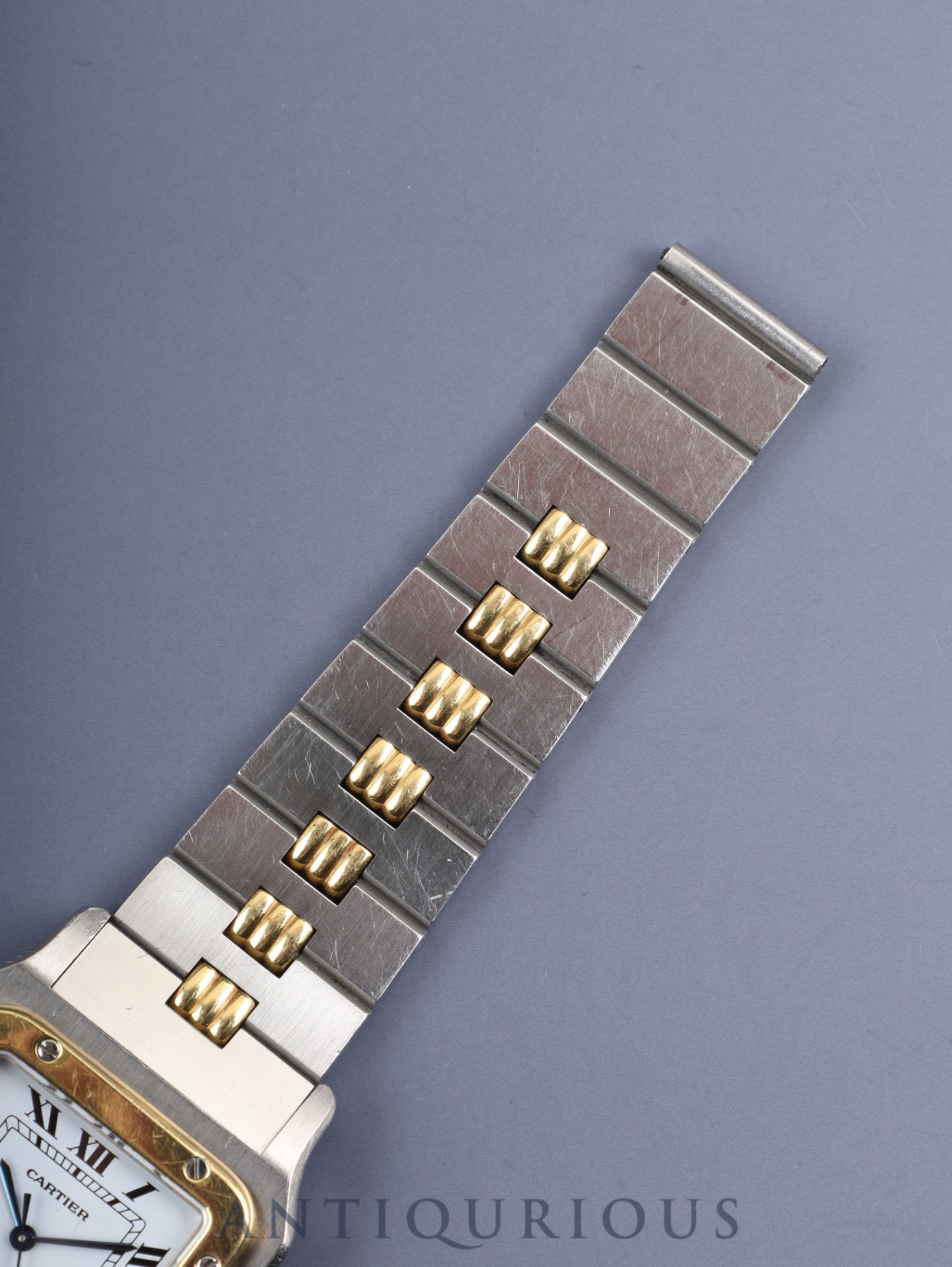 カルティエ サントス カレ LM 2961 自動巻き Cal.ETA2671 SS/YG SS/YG ホワイトローマン文字盤 オーバーホール済み