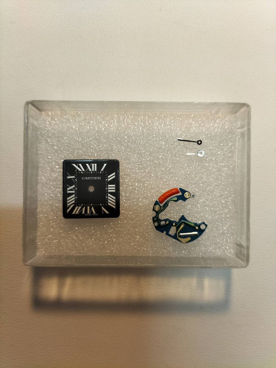 カルティエ タンクフランセーズ SM W51026Q3 / 2384 クォーツ Cal.057 SS SS ブラックローマン文字盤 箱 保証書（2003年）オーバーホール済み