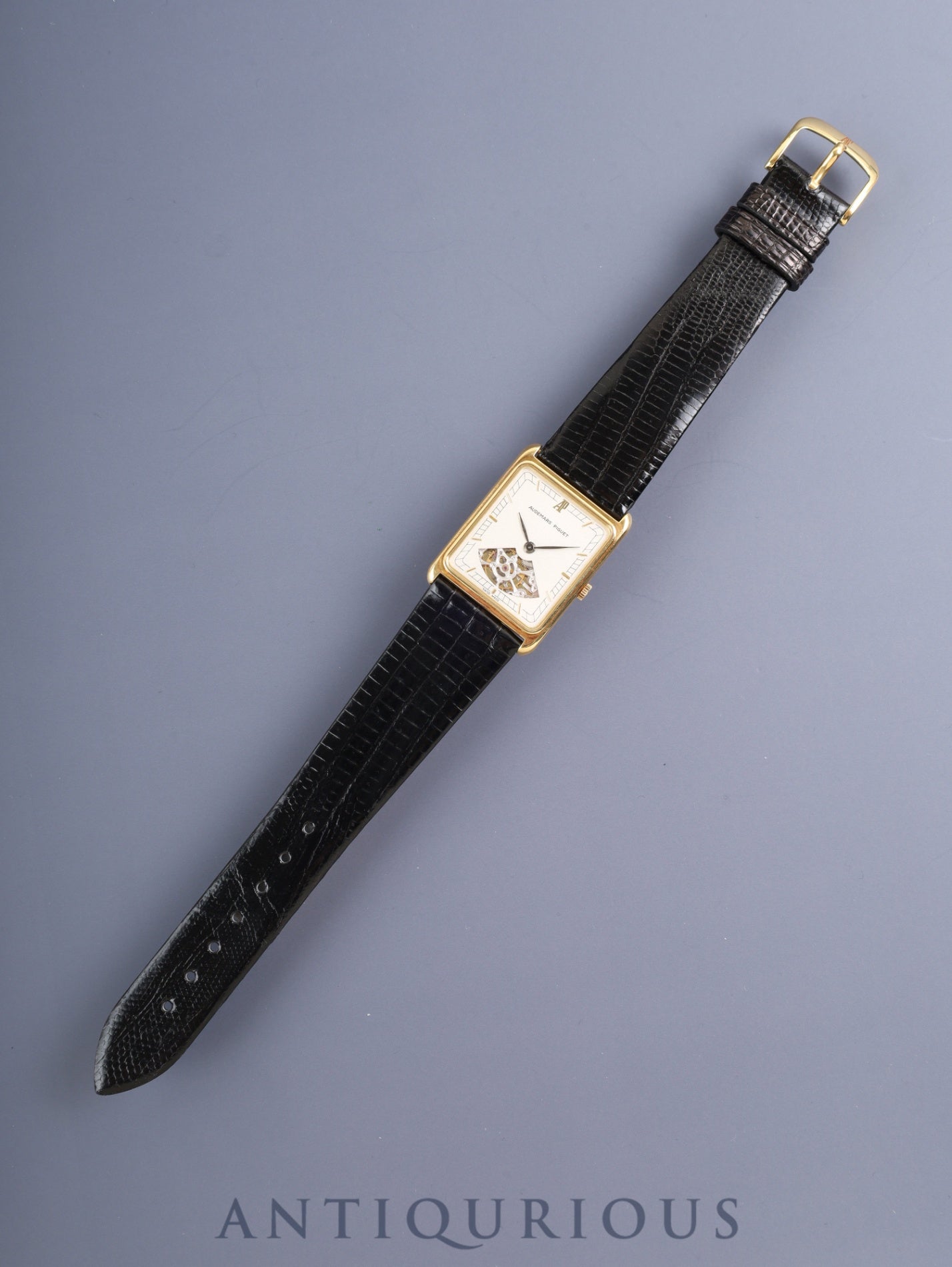 オーデマ・ピゲ スクエアケース 手巻き Cal.2003/2 750YG 革 純正尾錠