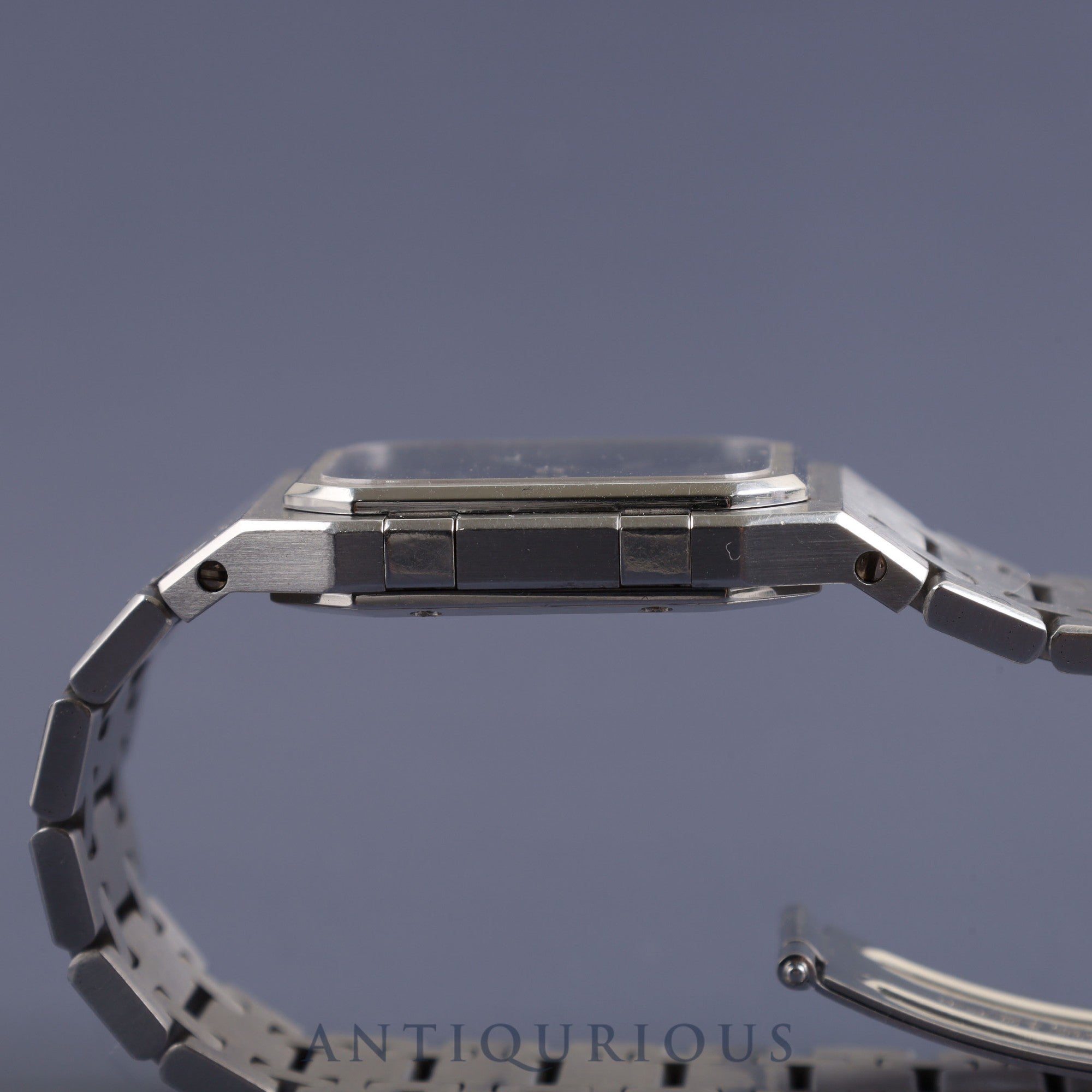 AUDEMARS PIGUET ROYAL OAK SQUARE QZ Ref.56049ST Cal.2711 SS SS Black Dial Overhauled