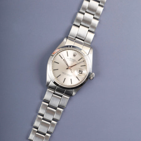 ロレックス オイスターパーペチュアルデイト 1500 自動巻き Cal.1570 SS SS シルバー文字盤 23番台（1967年） オーバーホール済み