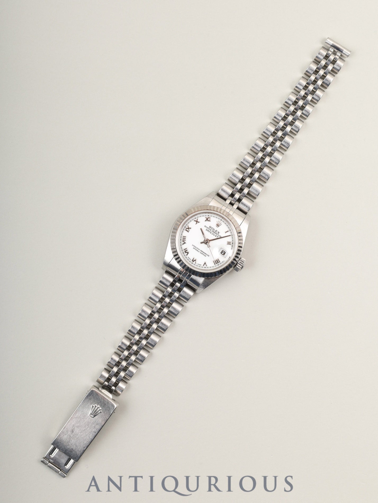 ロレックス デイトジャスト 69174 自動巻き Cal.2135  SS×WG SS ホワイト文字盤 箱 タグ 保証書（1999年）オーバーホール済み