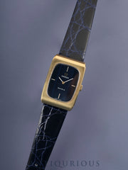 オメガ ジュネーブ 5110469 手巻き Cal.625 SS 革 社外尾錠（GP）ブルー文字盤（ガラス小傷）オーバーホール済み