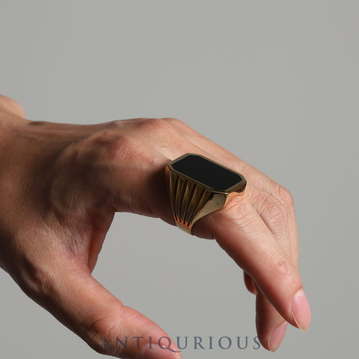 Bottega Veneta Signet Ring in Sterling Silver
