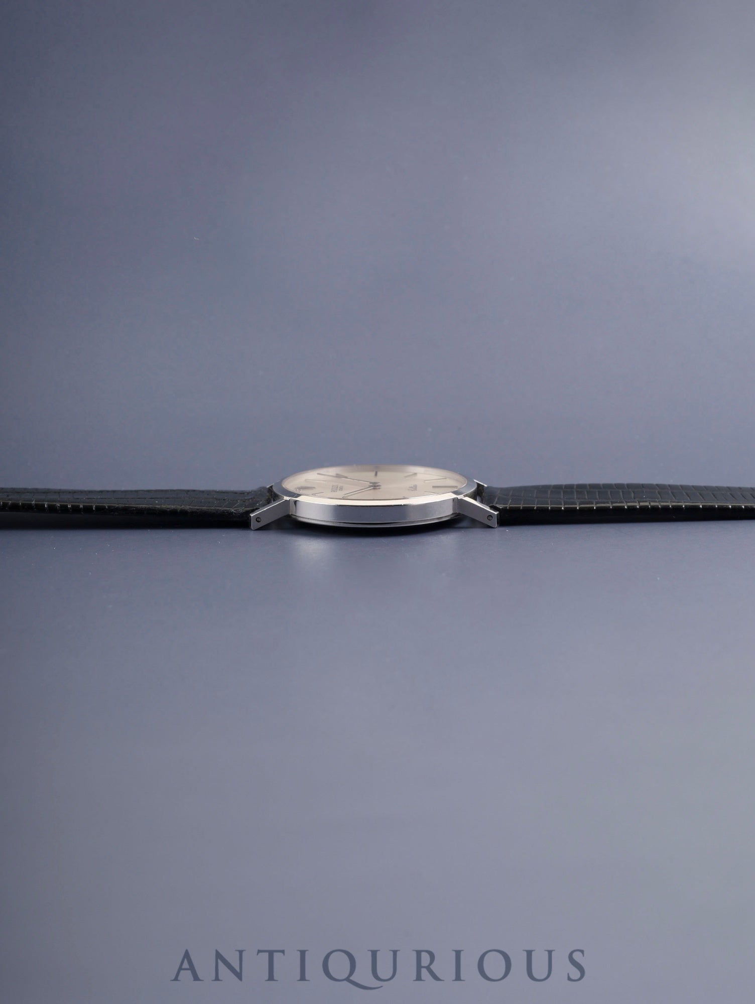 ロレックス チェリーニ 4112/9 手巻き Cal.1601 750WG 革 純正ピンバックル（750WG）シルバー文字盤 W番台（1994-1995年） 保証書（1996年）冊子 オーバーホール済み