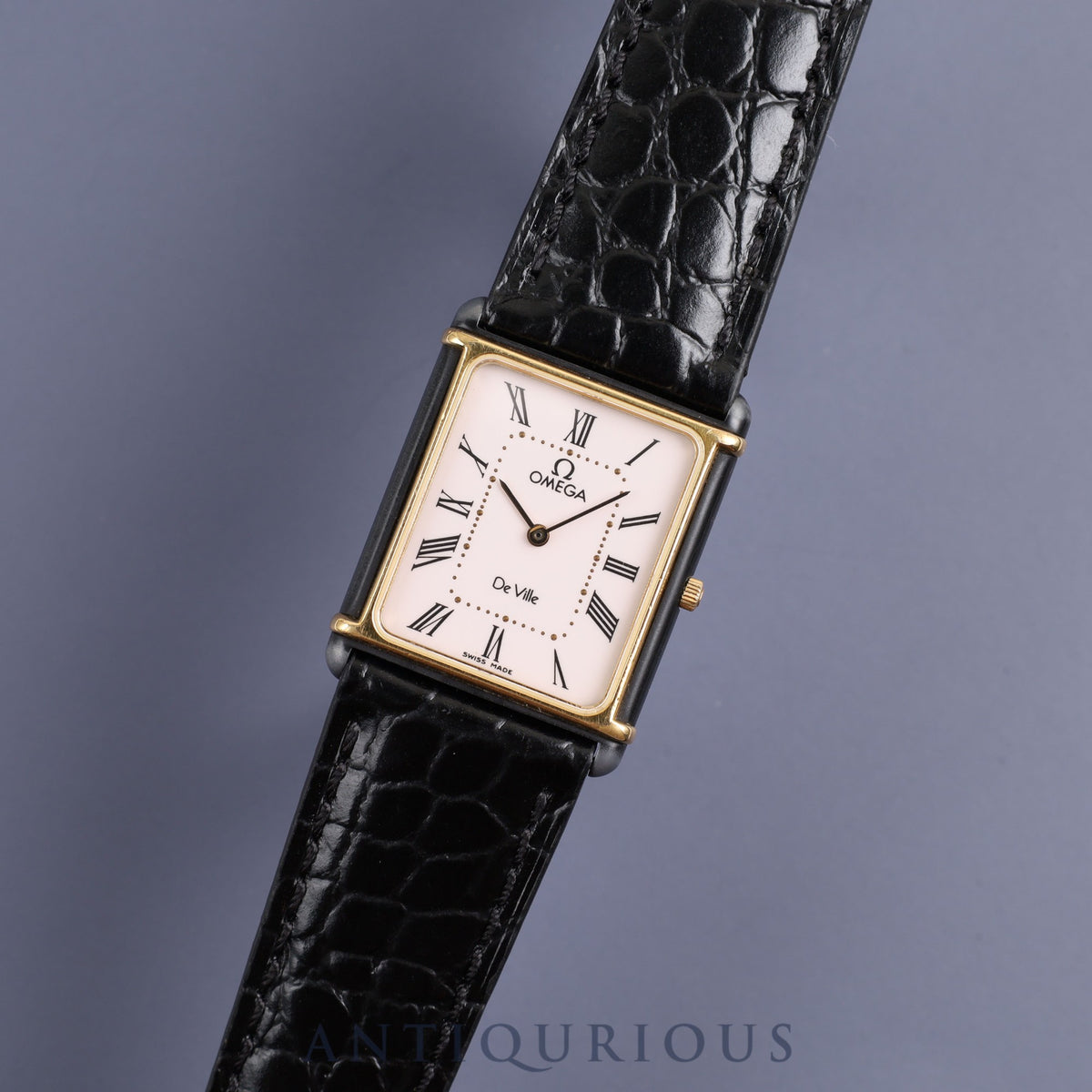 Omega De Ville MR 191.0021 Quartz Cal.1450 SS Leather Genuine 