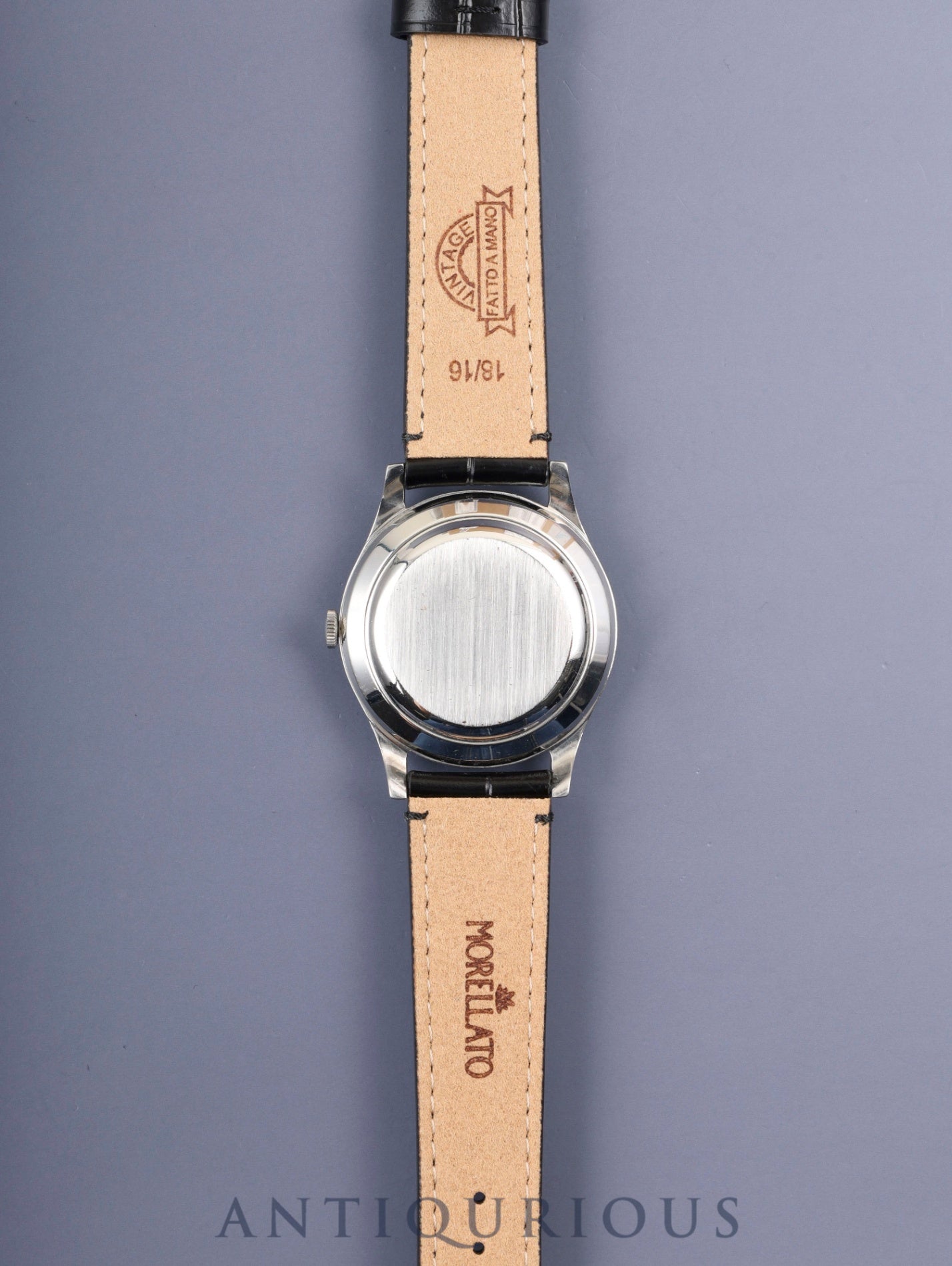 アイダブリュシー オールドインター 自動巻き Cal.C.853 SS 革 社外尾錠（SS）シルバー文字盤 オーバーホール済み