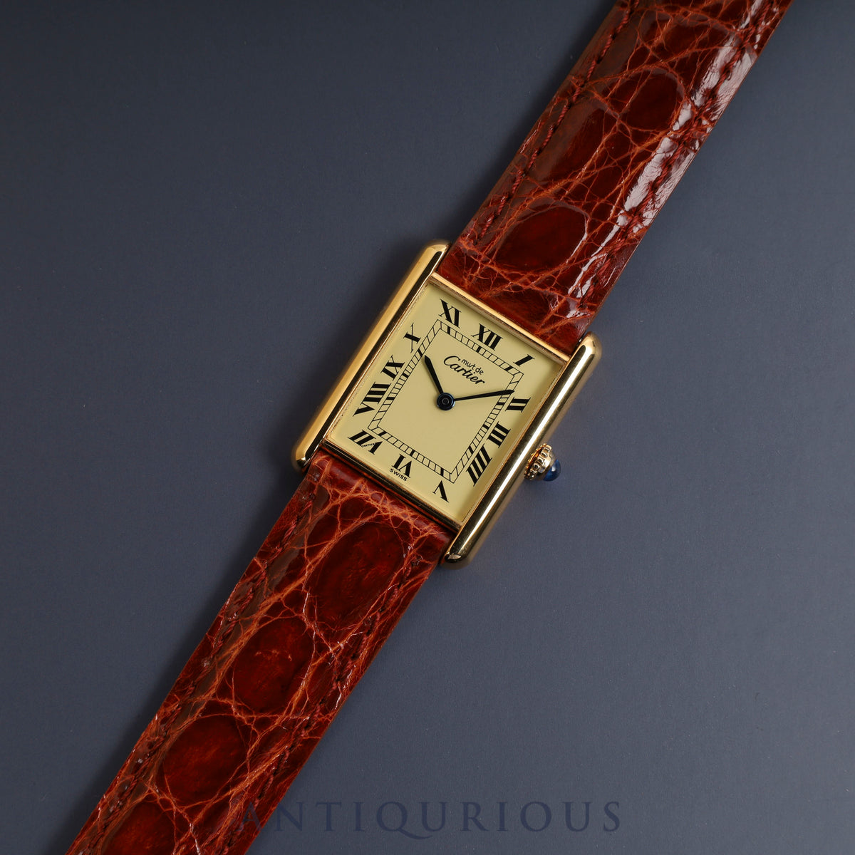 Cartier Must Tank LM QZ Ivory Dial