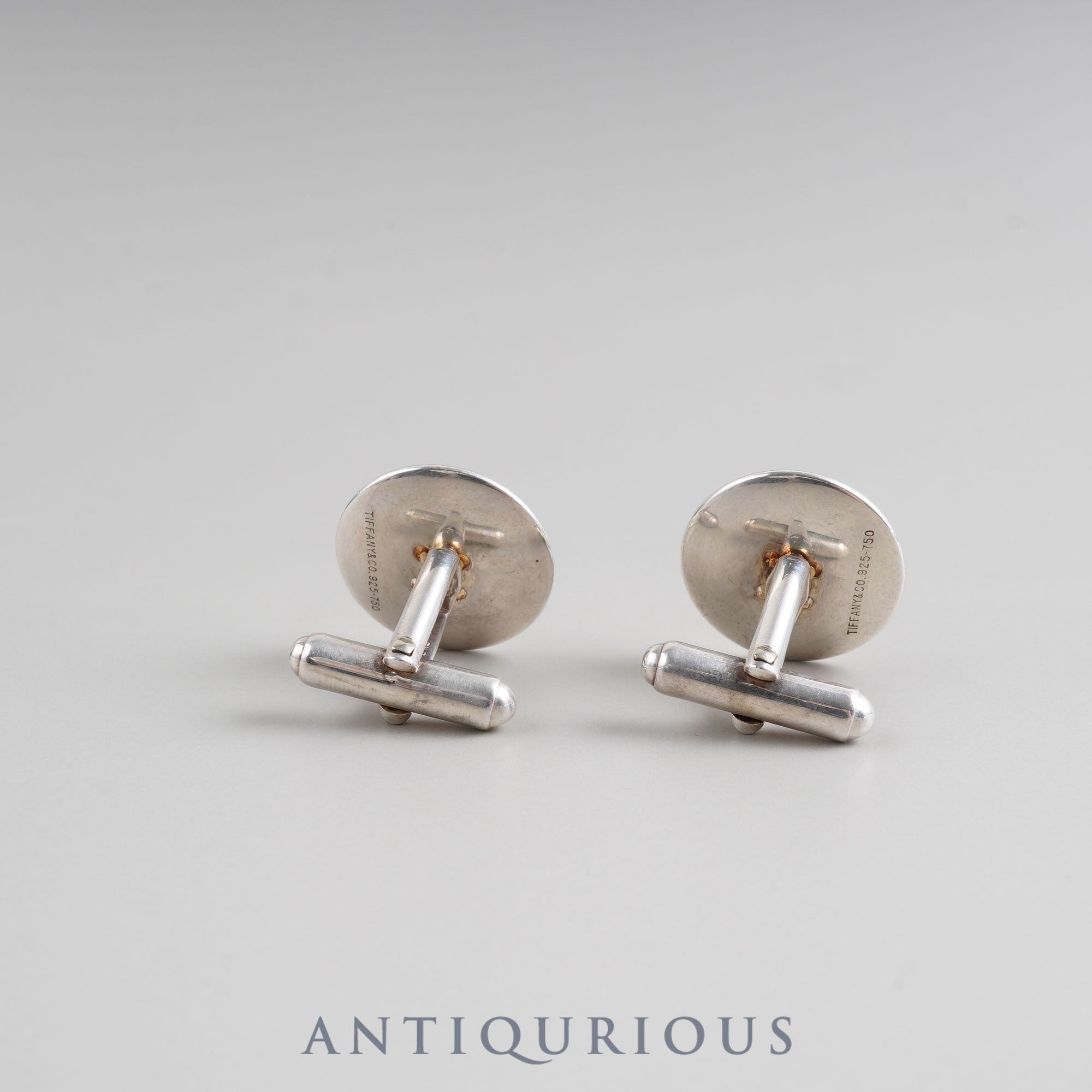 Tiffany Cufflinks 750/925 Button Motif