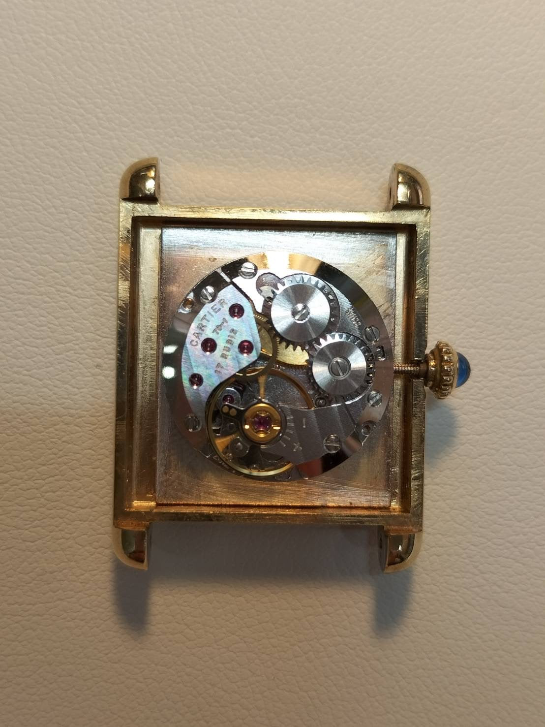 カルティエ マストタンク LM 手巻き Cal.78-1 SV925 革 純正ピンバックル（GP）ガーネットダイアル ボルドー文字盤（SWISS表記）オーバーホール済み