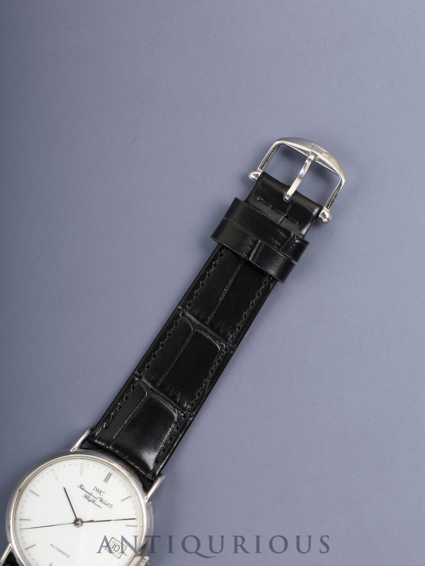 IWC ポートフィノ IW351320 自動巻き Cal.C37521 SS 革 純正ピンバックル（SS）ホワイト文字盤（SWISS表記）箱 冊子 保証書（2016年）純正レザーベルト付き オーバーホール済み アイダブリュシー