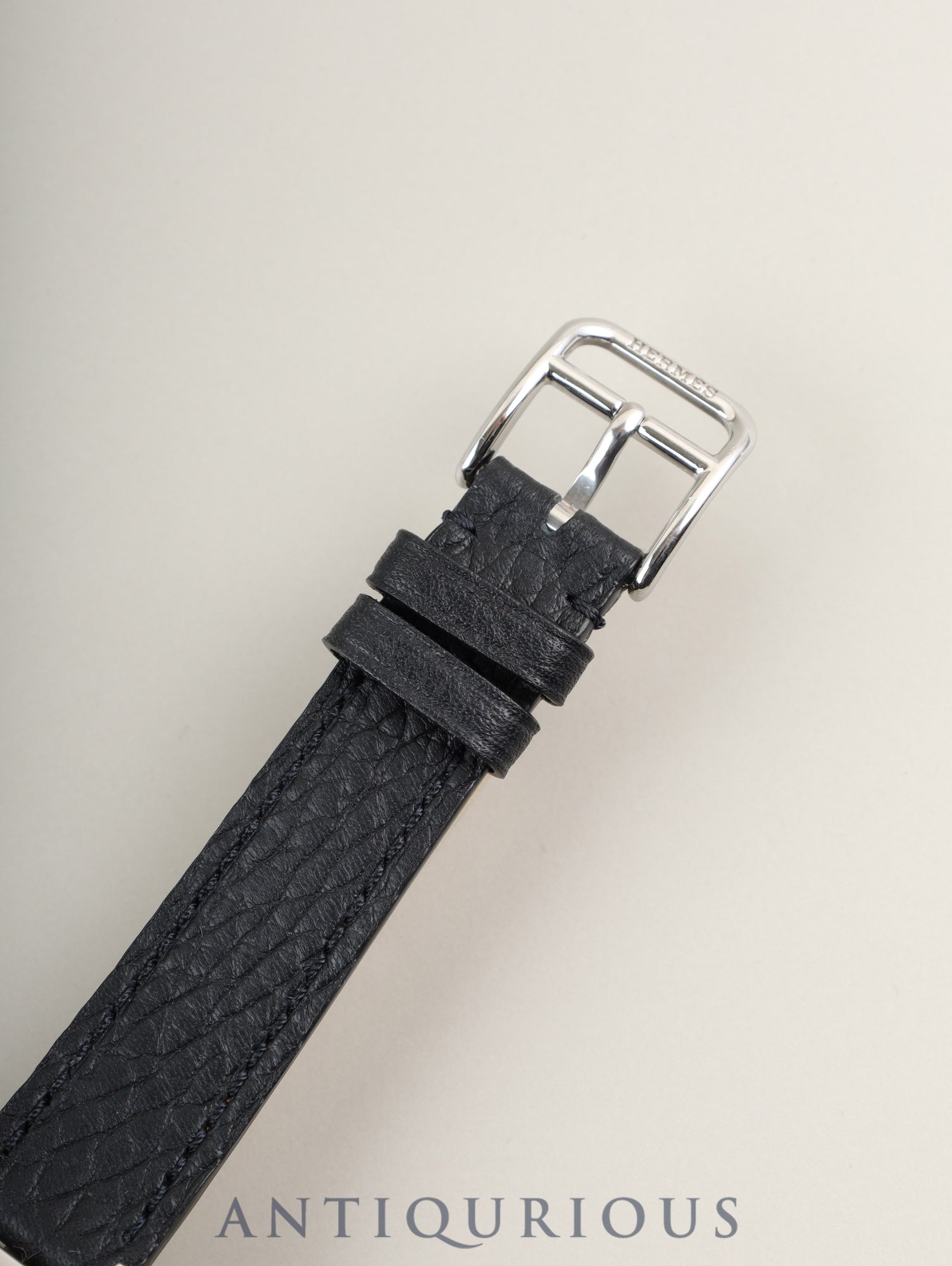 エルメス Hウォッチ HH1.210 クォーツ SS 革 純正ピンバックル（SS