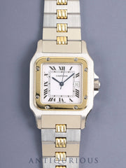 Cartier Santos Carrée LM 2961 Automatic SS/YG White Roman Dial (SWISS MADE) Complete Service at Cartier Boutique