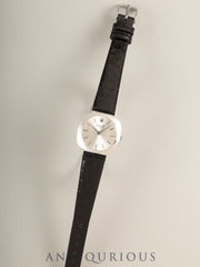 ロレックス チェリーニ 3652 手巻き Cal.1600 750WG 革 社外ピンバックル（SS）シルバー文字盤 15番台（1965年）オーバーホール済み