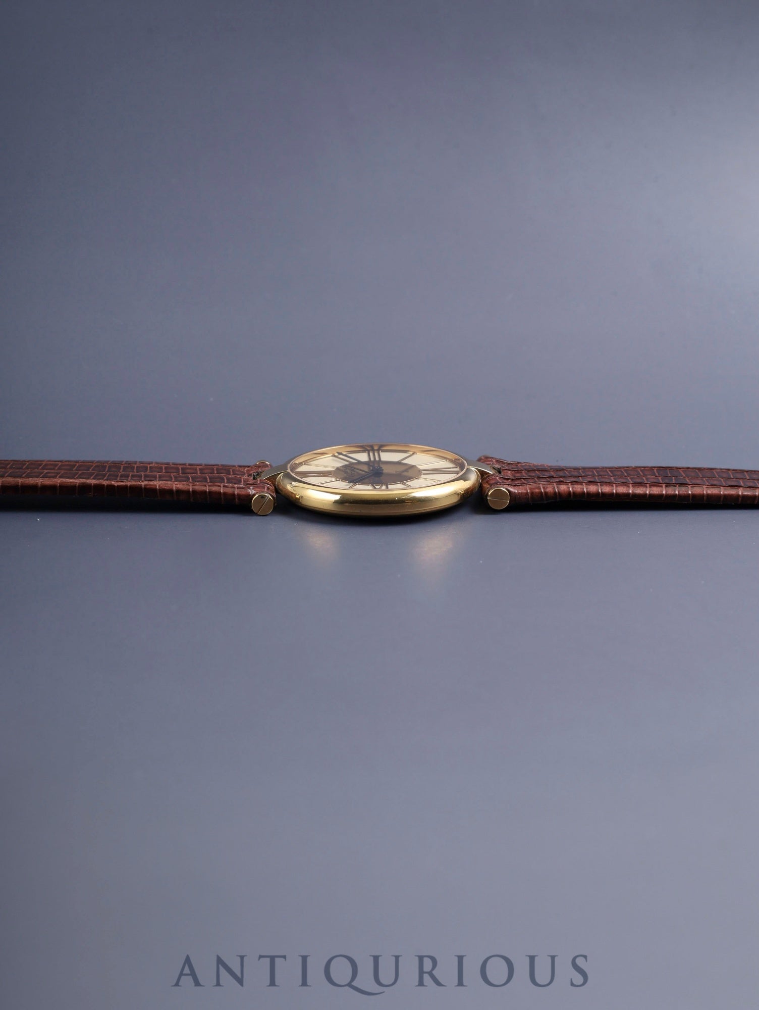 カルティエ マスト ヴァンドーム VLC LM W1001054 / 17 クォーツ Cal.81 SV925 革 純正ピンバックル（GP）アイボリークロワゾネ文字盤 箱 冊子 オーバーホール済み