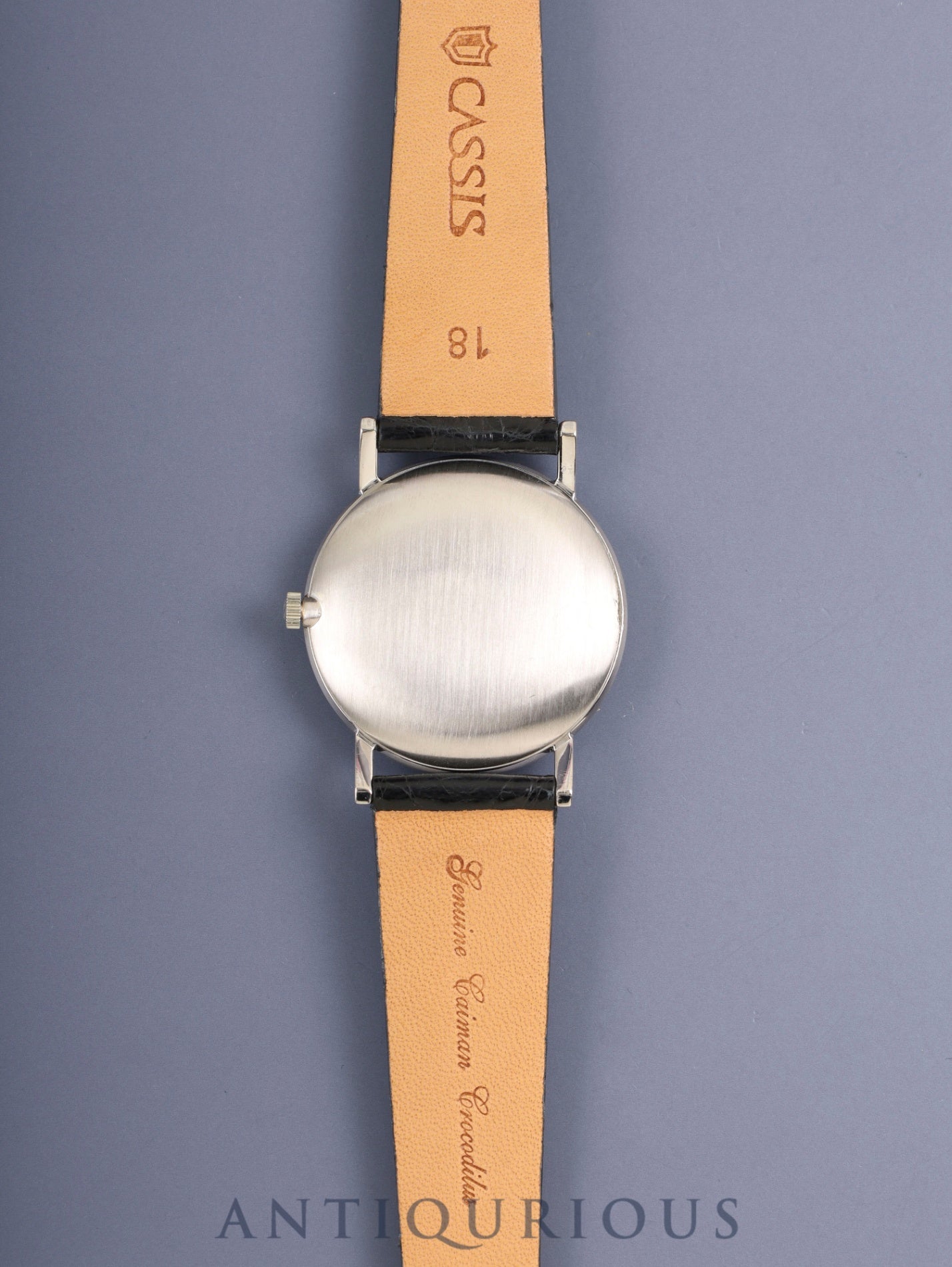 ヴァシュロン・コンスタンタン ラウンド センターセコンド 6406 自動巻き Cal.K1002 750WG 革 社外ピンバックル（SS）ホワイト文字盤 オーバーホール済み