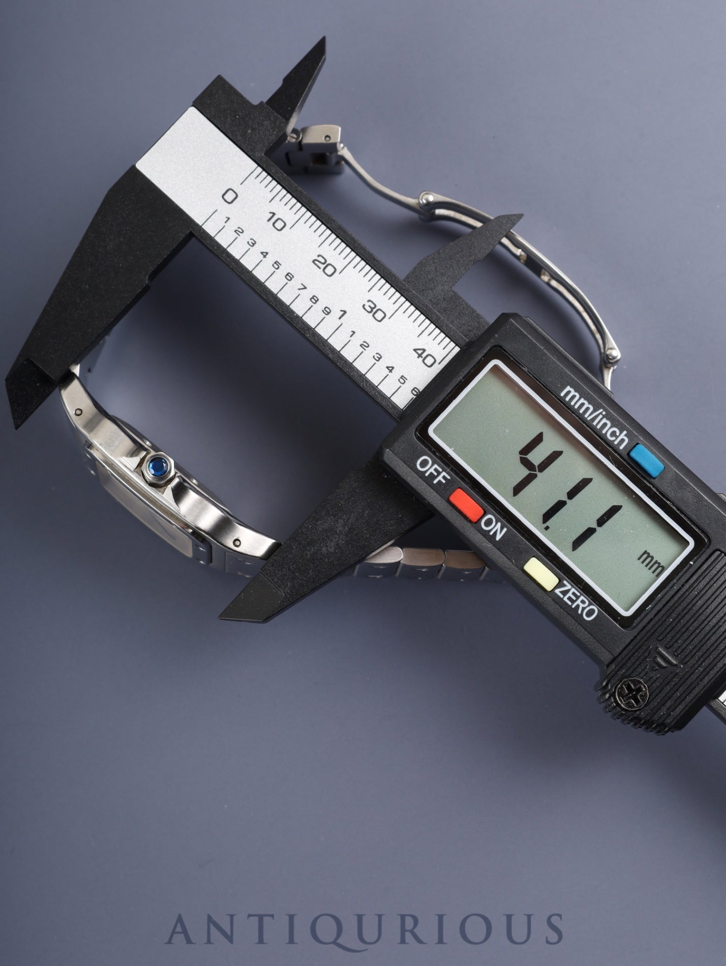 カルティエ サントス ガルベ LM W20055D6 / 2319 自動巻き Cal.C120 SS SS シルバーギョーシェローマン文字盤 オーバーホール済み