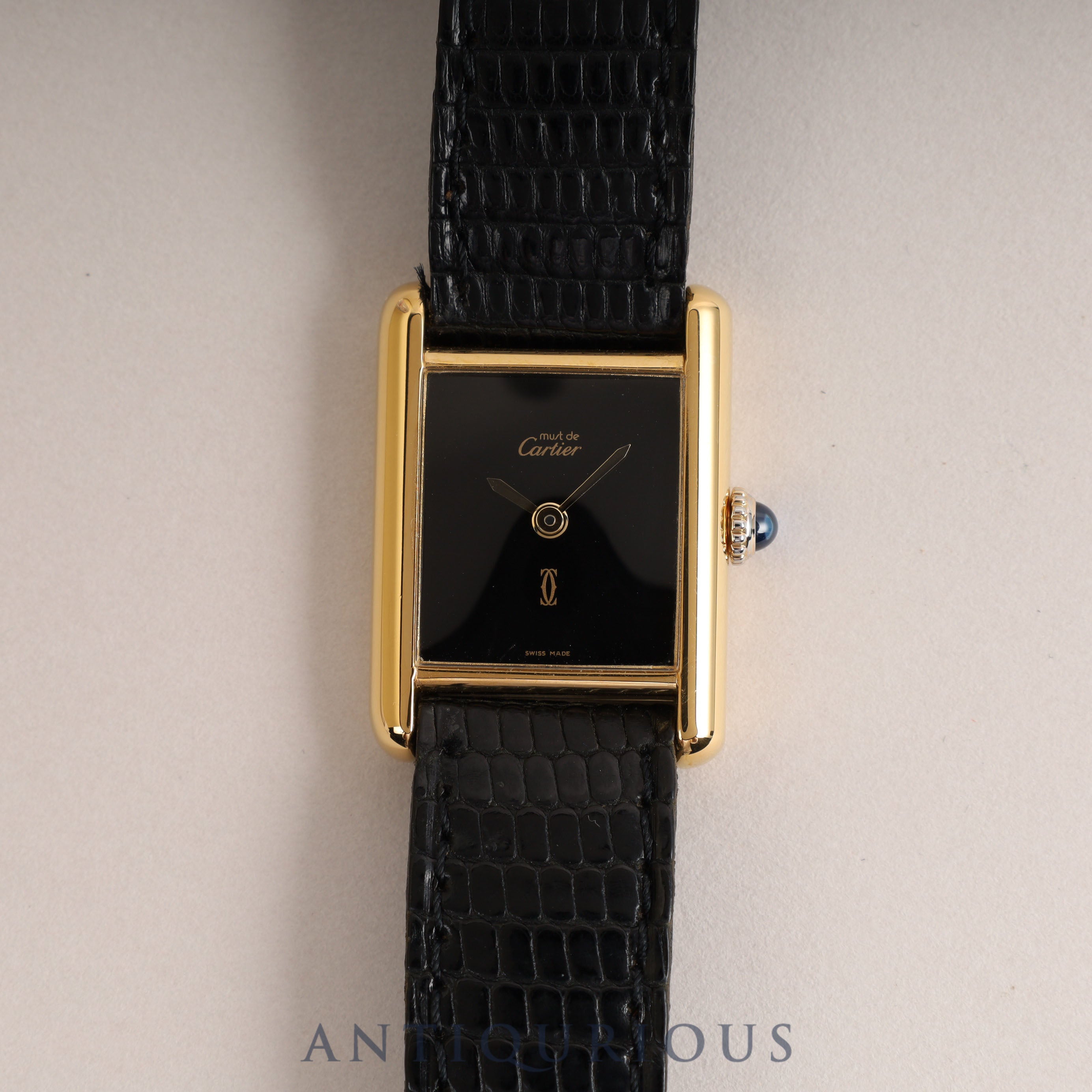 CARTIER Cartier Must Tank SM Manual winding onyx dial